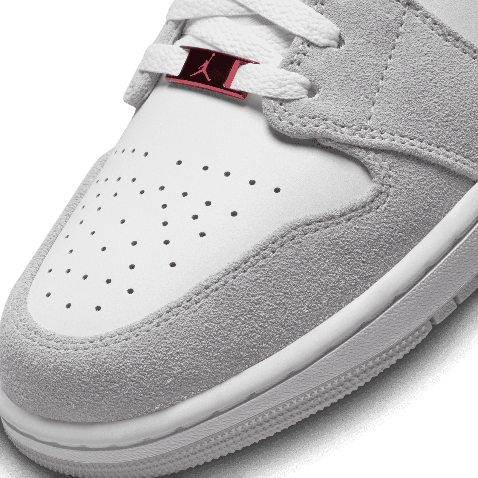 Nike Air Jordan 1 Low Light Smoke Gray Gym Red DC6991-016 White Red Gray 2021 Jordan 1 Low SE  main image 4