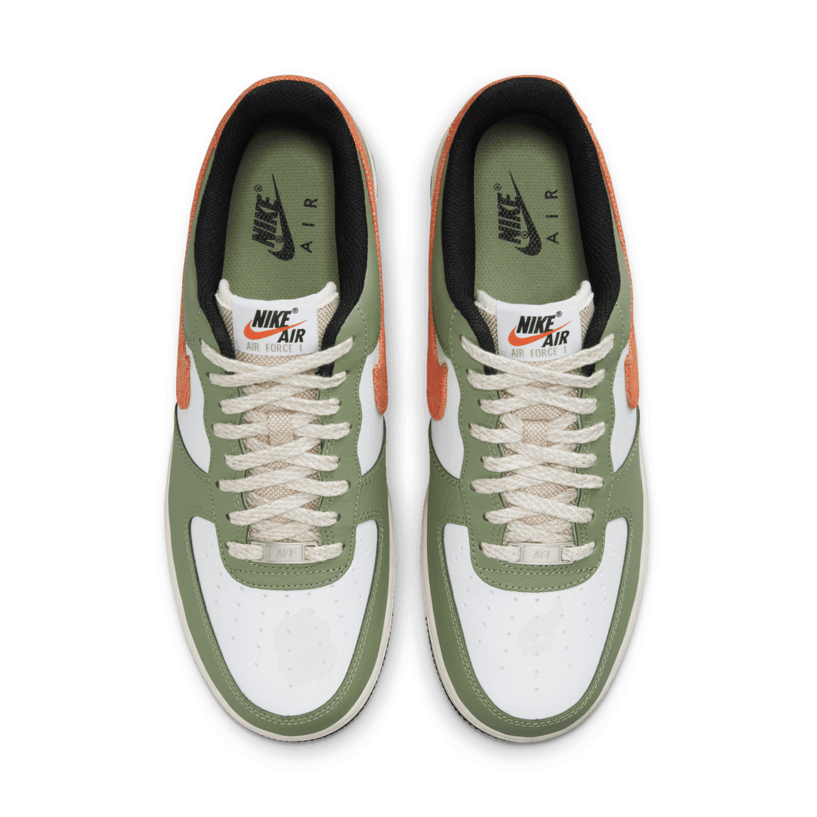 [FD0758-386] Nike AIR FORCE 1 LOW \'07 \'OIL GREEN ORANGE\' | Mens 9.5 Sneaker NIKE Air Force 1  main image 2