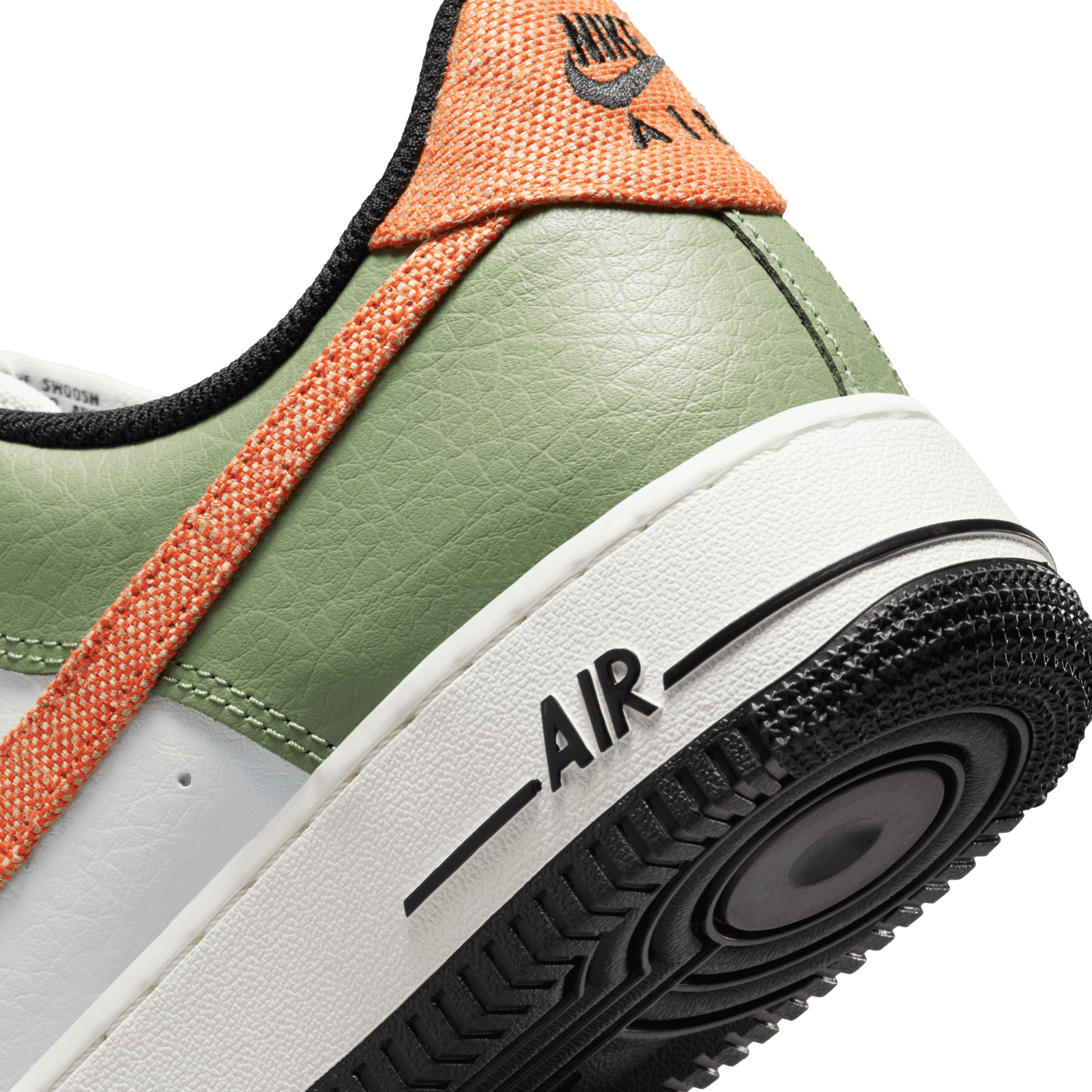 Nike Air Force Low Oil Green Safety Orange FD0758-386