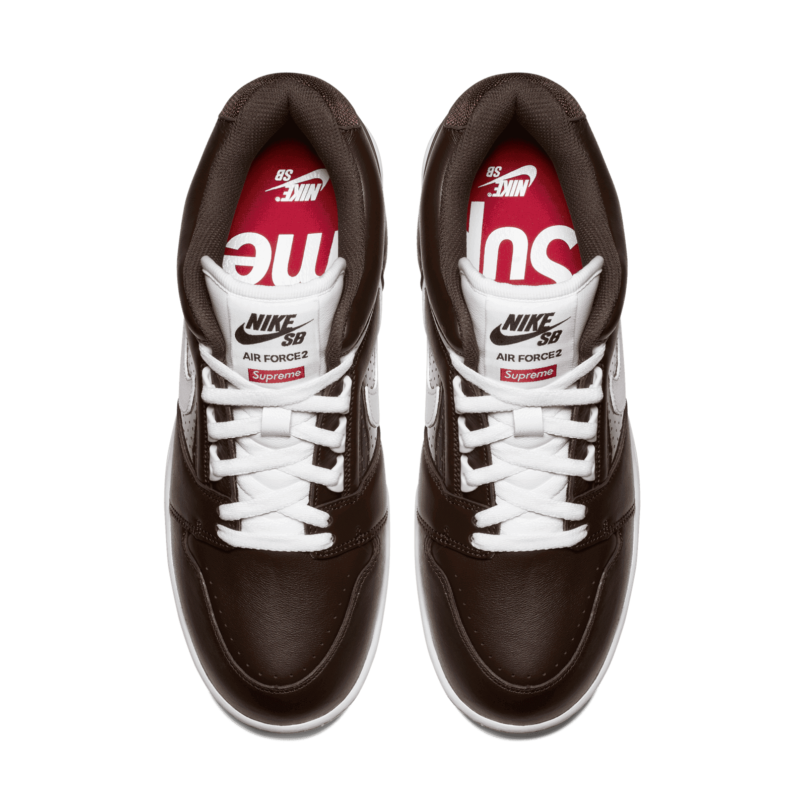 Nike sb air force best sale 2 low supreme brown