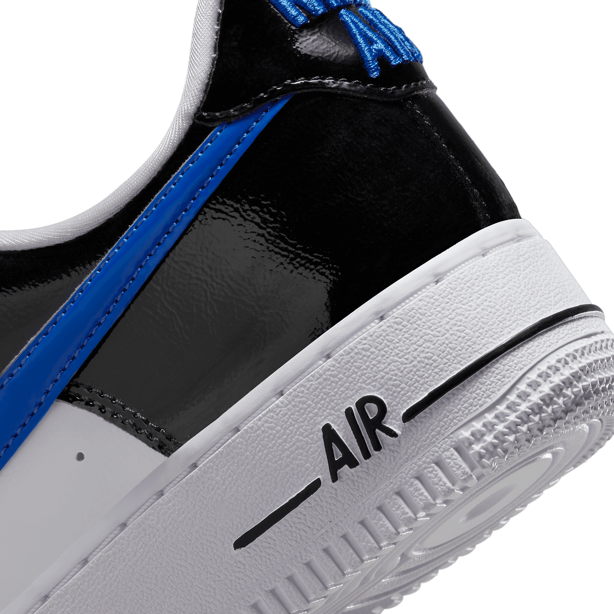 Nike Air Force 1 Low Patent White Black Blue (W) - DQ7570-400