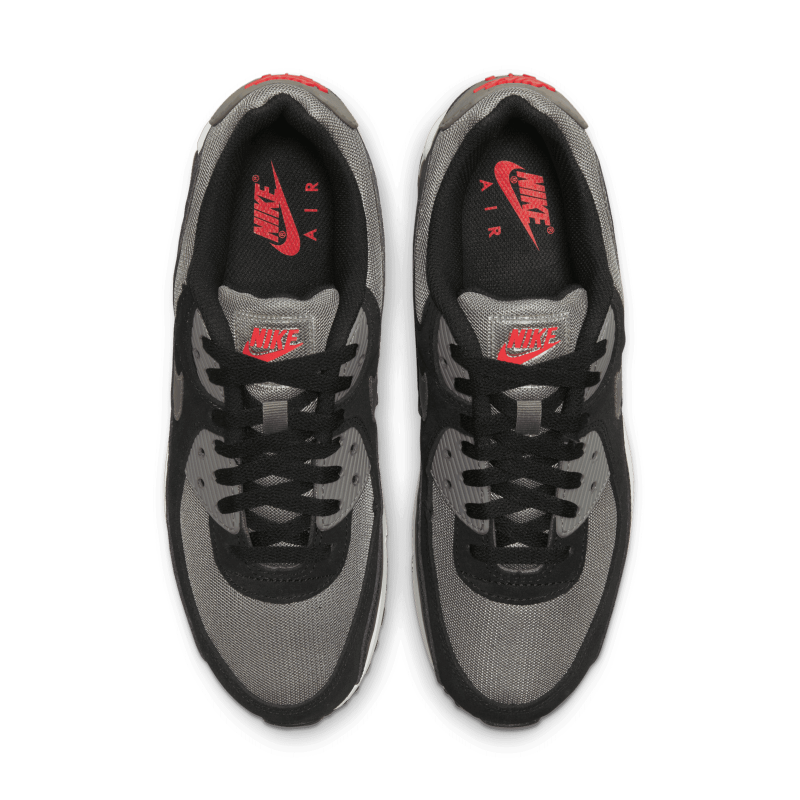 Nike Air Max 90 Black Flat Pewter Picante Red - FD0664-001