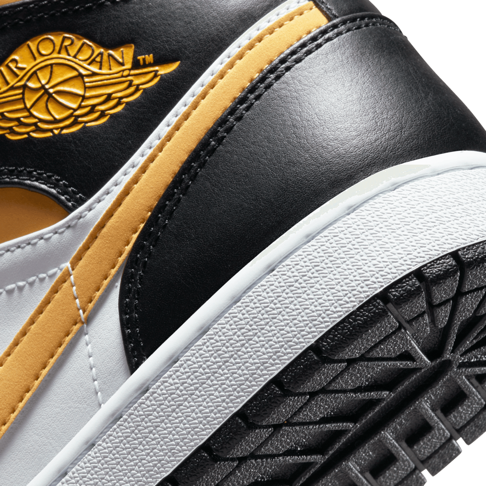 Nike Air Jordan 1 Mid White/Pollen-Black