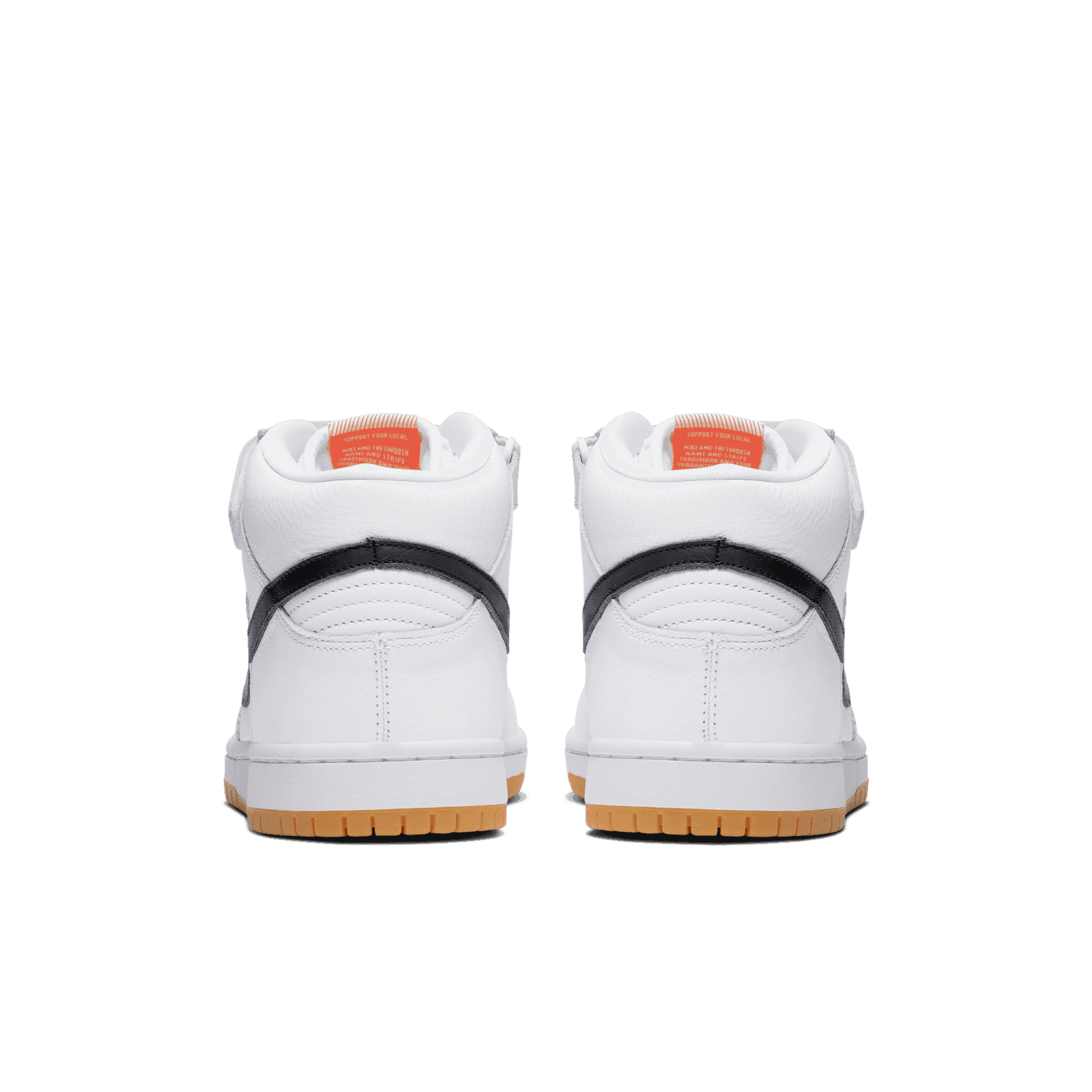 nike sb dunk mid orange label white