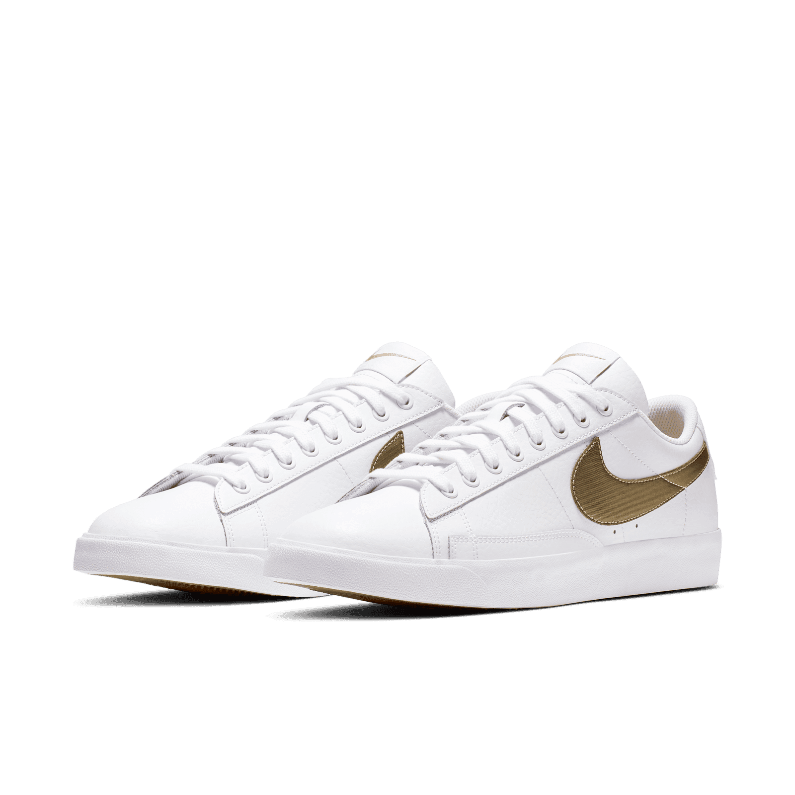 ⭐Nike Blazer Low Premium Sz 10 Mens Shoes White Metallic Gold Sneaker BQ7460-101 Nike Blazer Low Premium White Fir - BQ7460-101 Raffles  main image 2