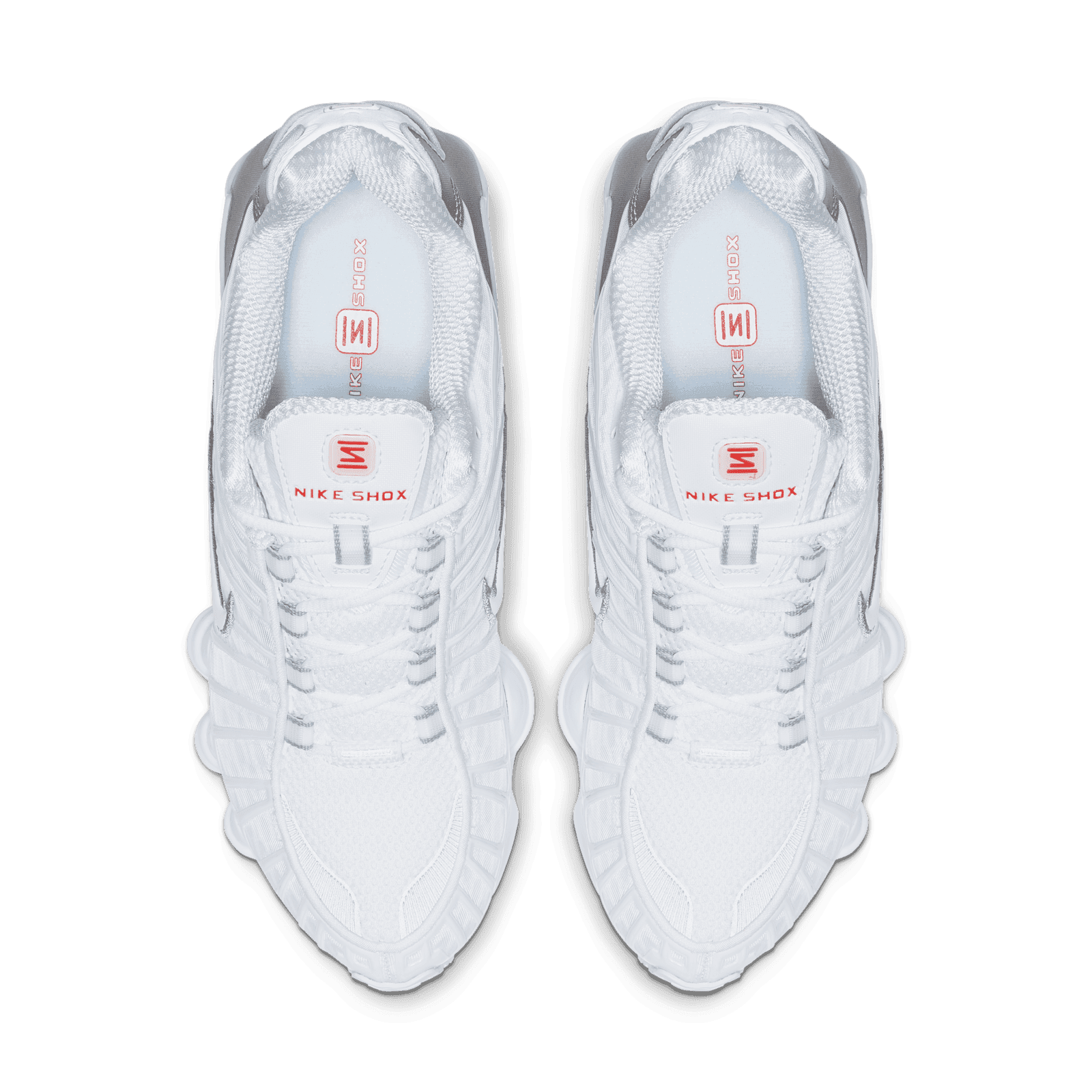Nike Shox ホワイト シルバー Nike Shox TL White Metallic Silver Men's Shoes Sz 8 (AV3595