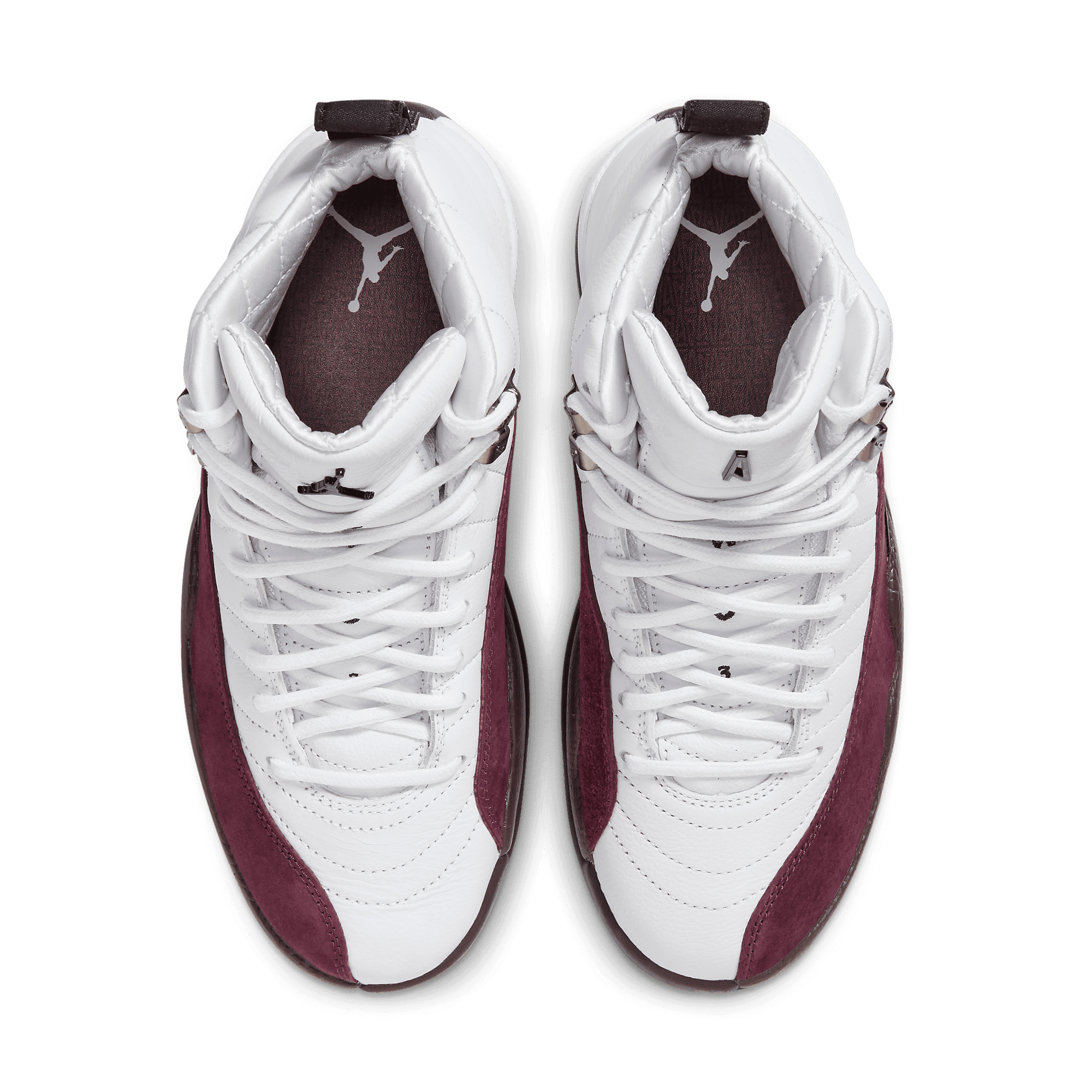 Burgundy jordan 12 best sale