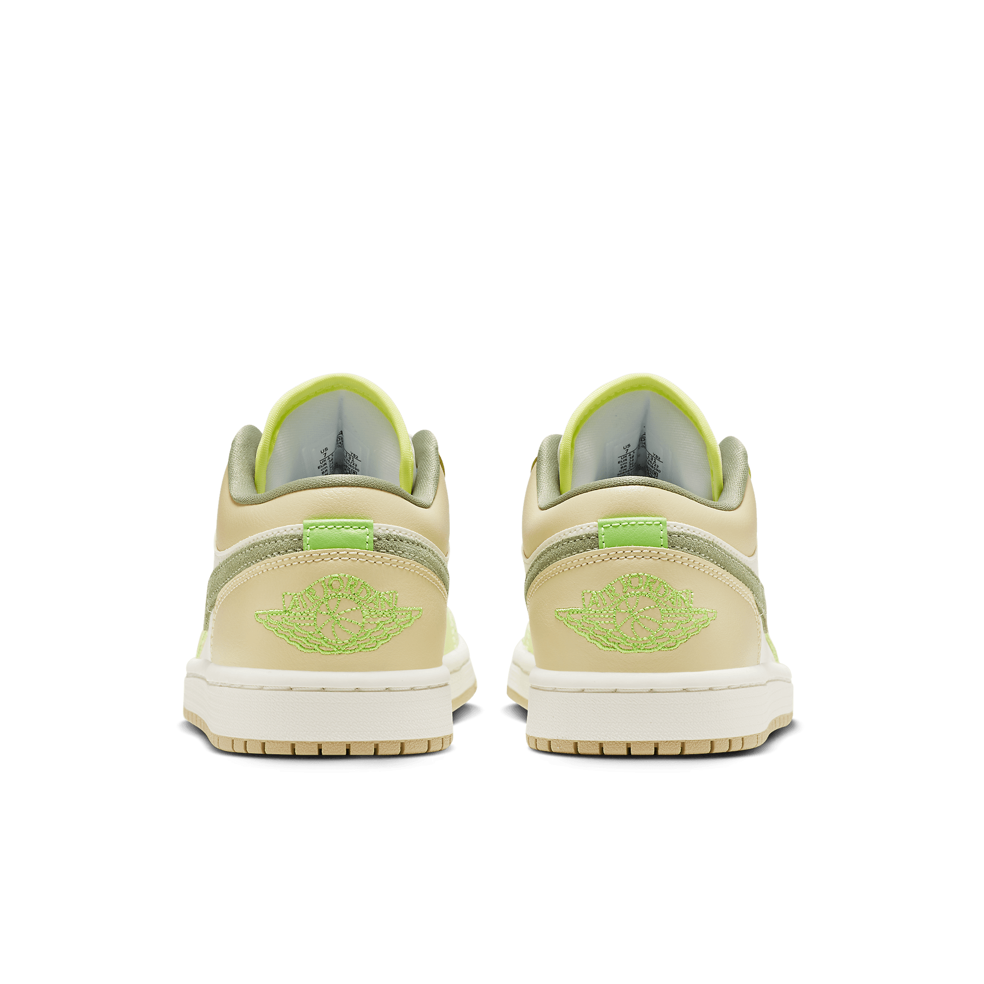 PaleNeØ/レゾンテノール Air Jordan 1 Low Pale Citron Light Olive (W) - FD9906-131