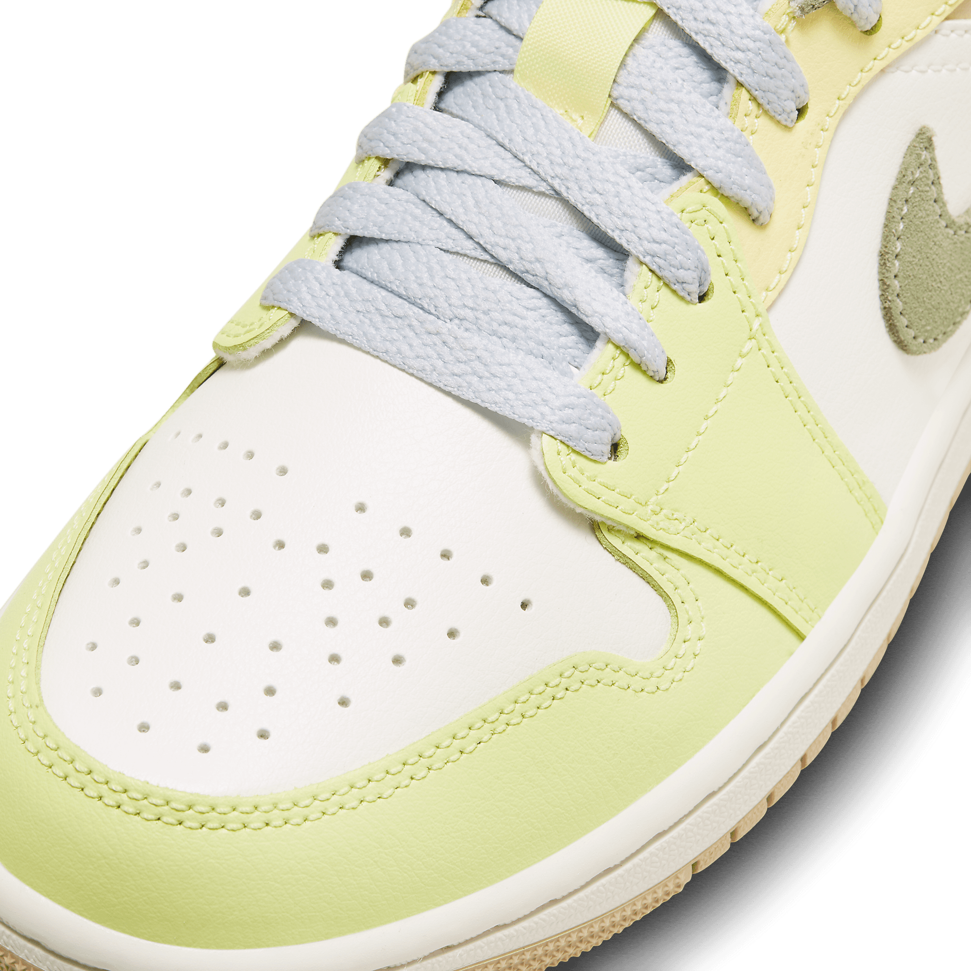 PaleNeØ/レゾンテノール Air Jordan 1 Low Pale Citron Light Olive (W) - FD9906-131