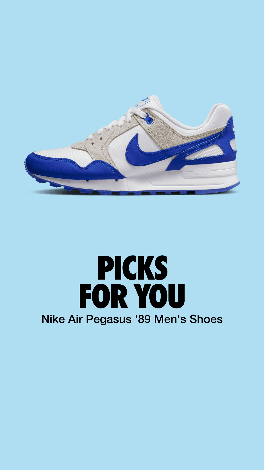 Air pegasus 89 white racer blue best sale