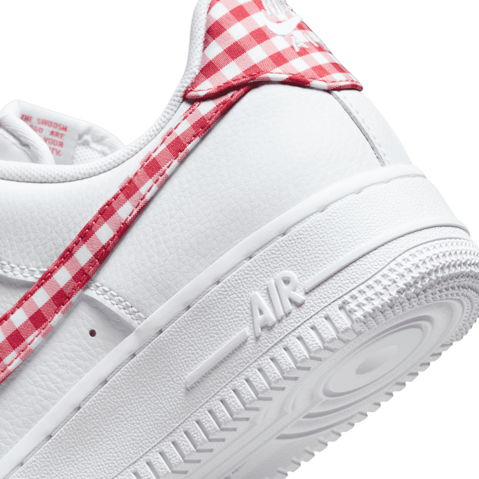 Nike Air Force 1 Low Gingham White Mystic Red (W) - DZ2784
