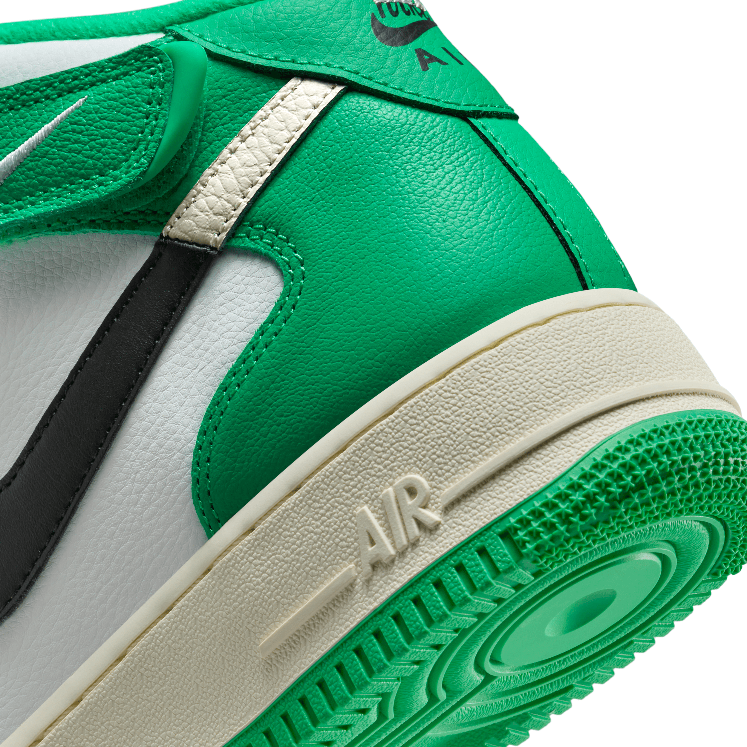 Jordan Air Force Green Nike Air Force Mid Split Summit White