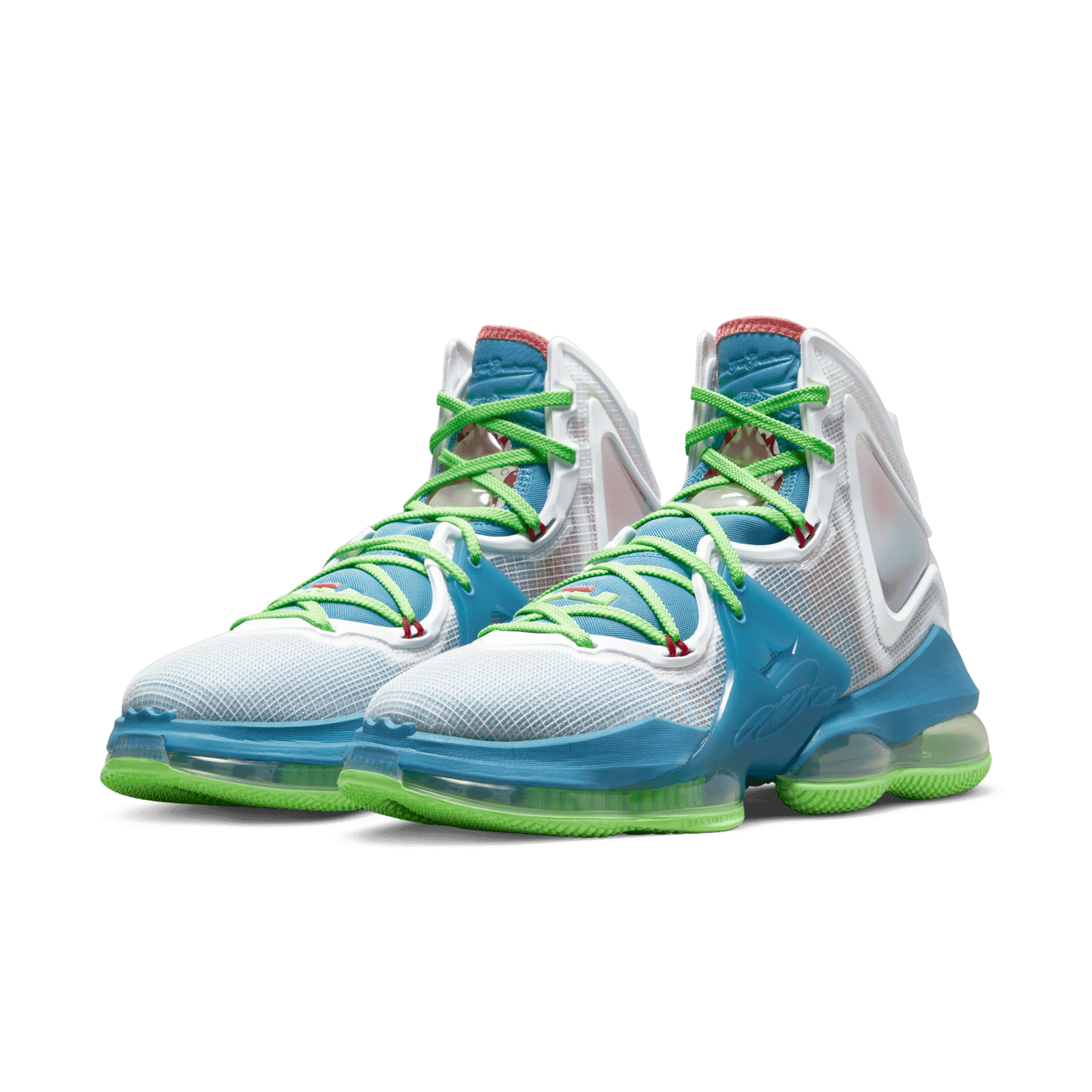 Nike LeBron 19 Seasonal Dutch Blue/Pomegranate/Lime Glow/White DC9339-400 Sneakers Release – Nike LeBron 19 “Dutch Blue  main image 2