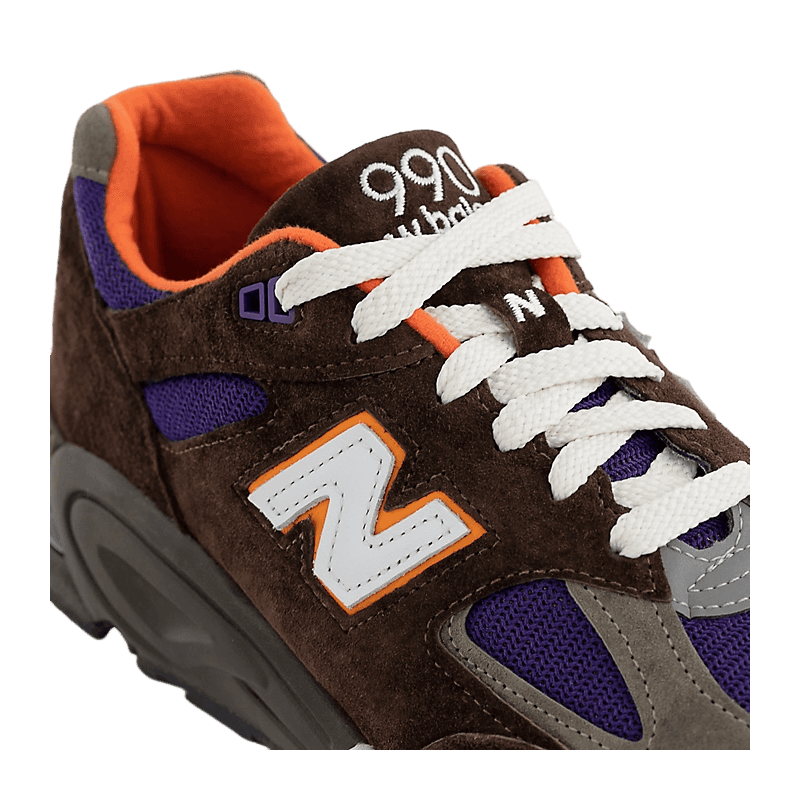スニーカー New Balance 990v2 MiUSA Brown Purple New Balance 990v2 MiUSA Brown Purple Men's - M990BR2 - US