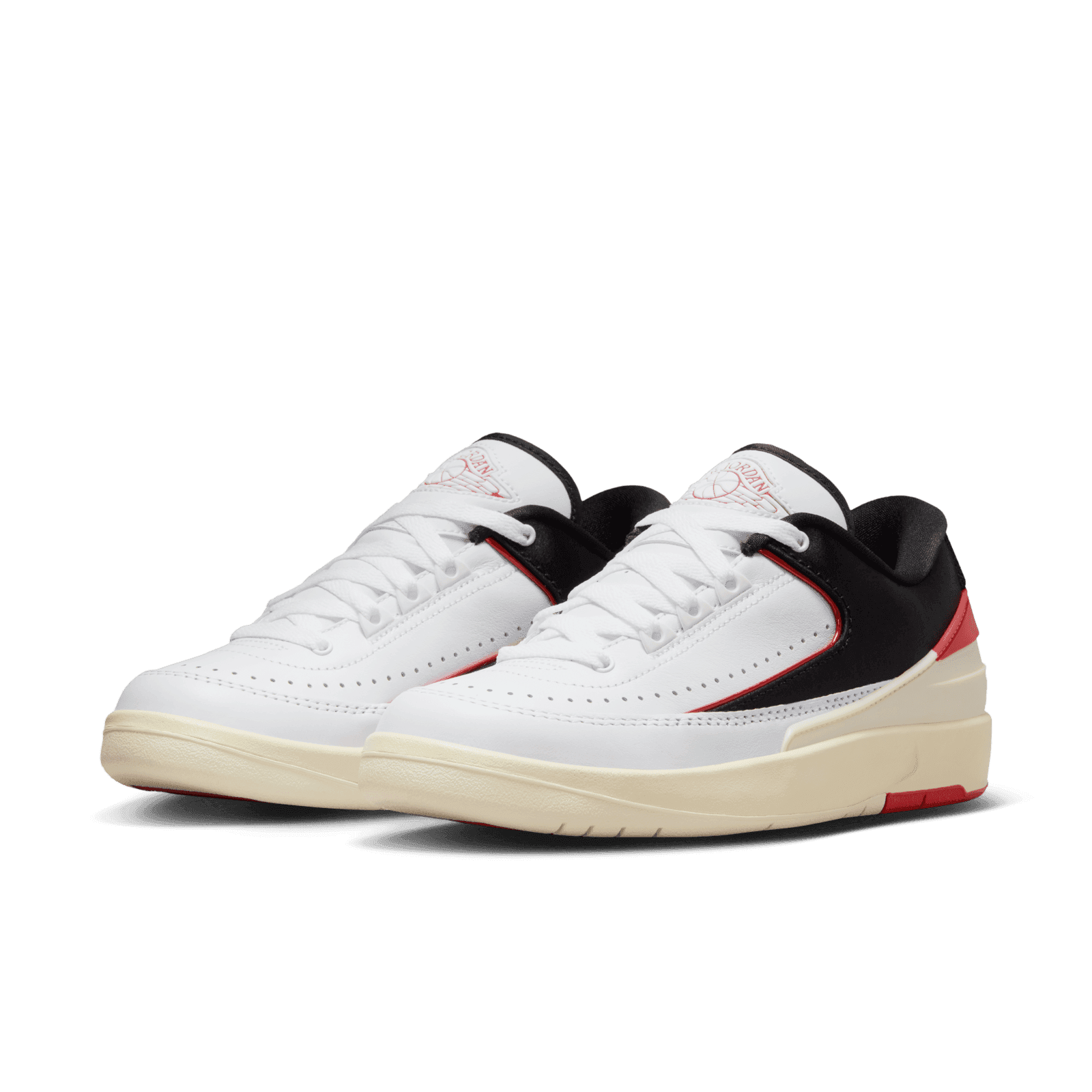 Air Jordan 2 Low Retro White University Red Black (W