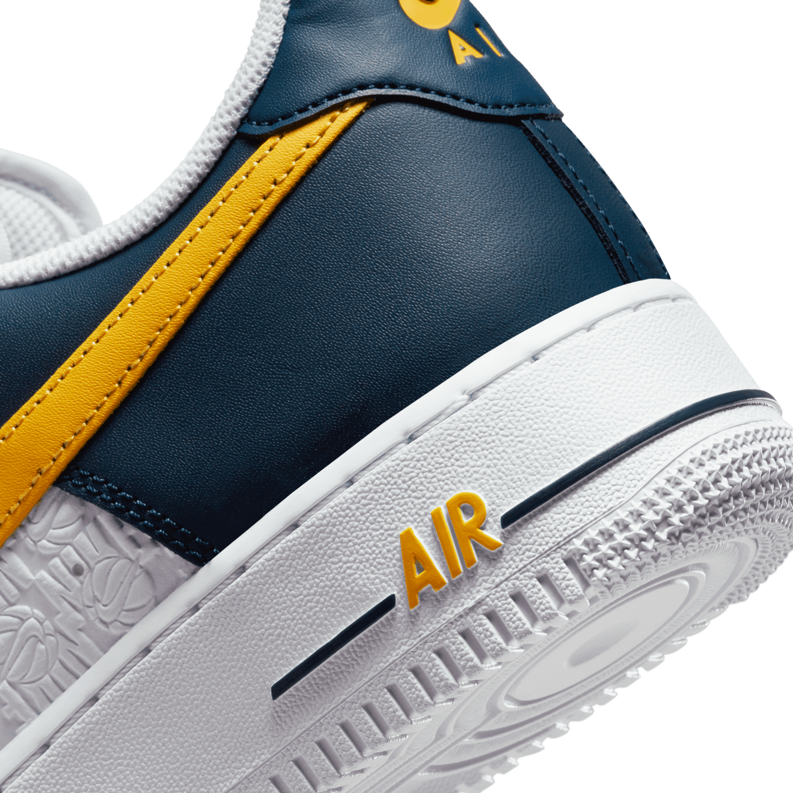 Nike Air Force 1 Low EMB Dark Obsidian University Gold - FJ4209-400 ...