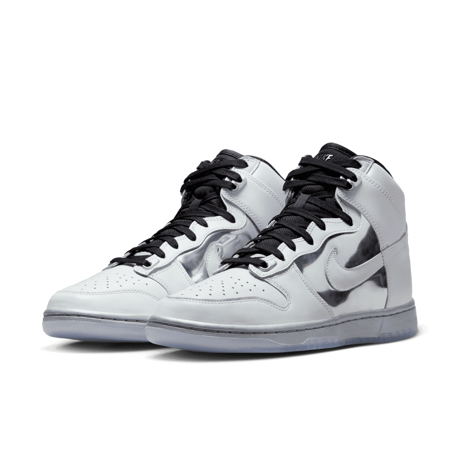Nike Dunk High SE White Metallic Silver Clear (W) - DX5928-100