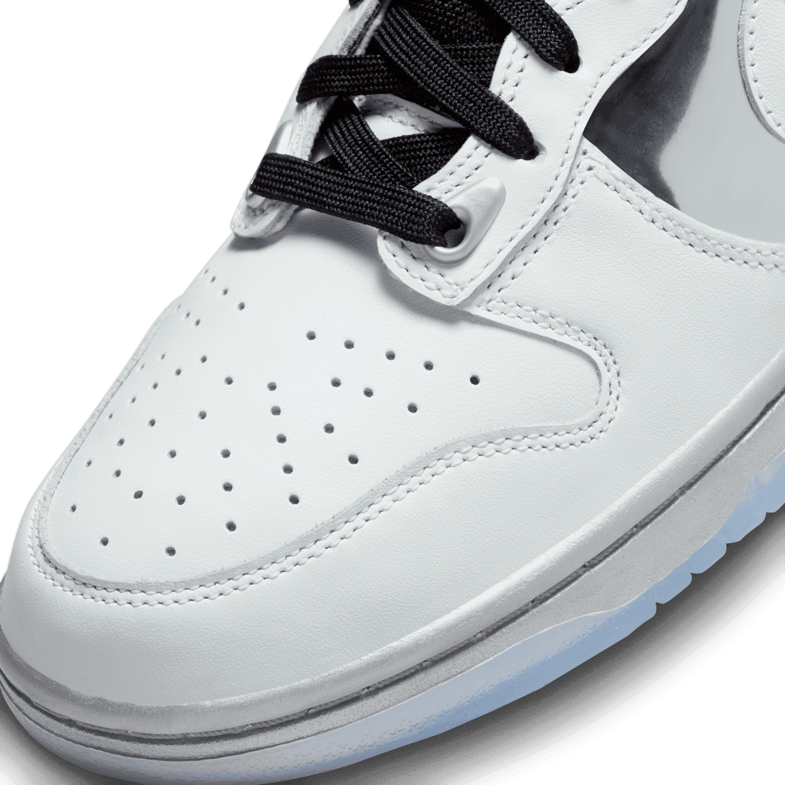 Nike Dunk High SE White Metallic Silver Clear (W) - DX5928