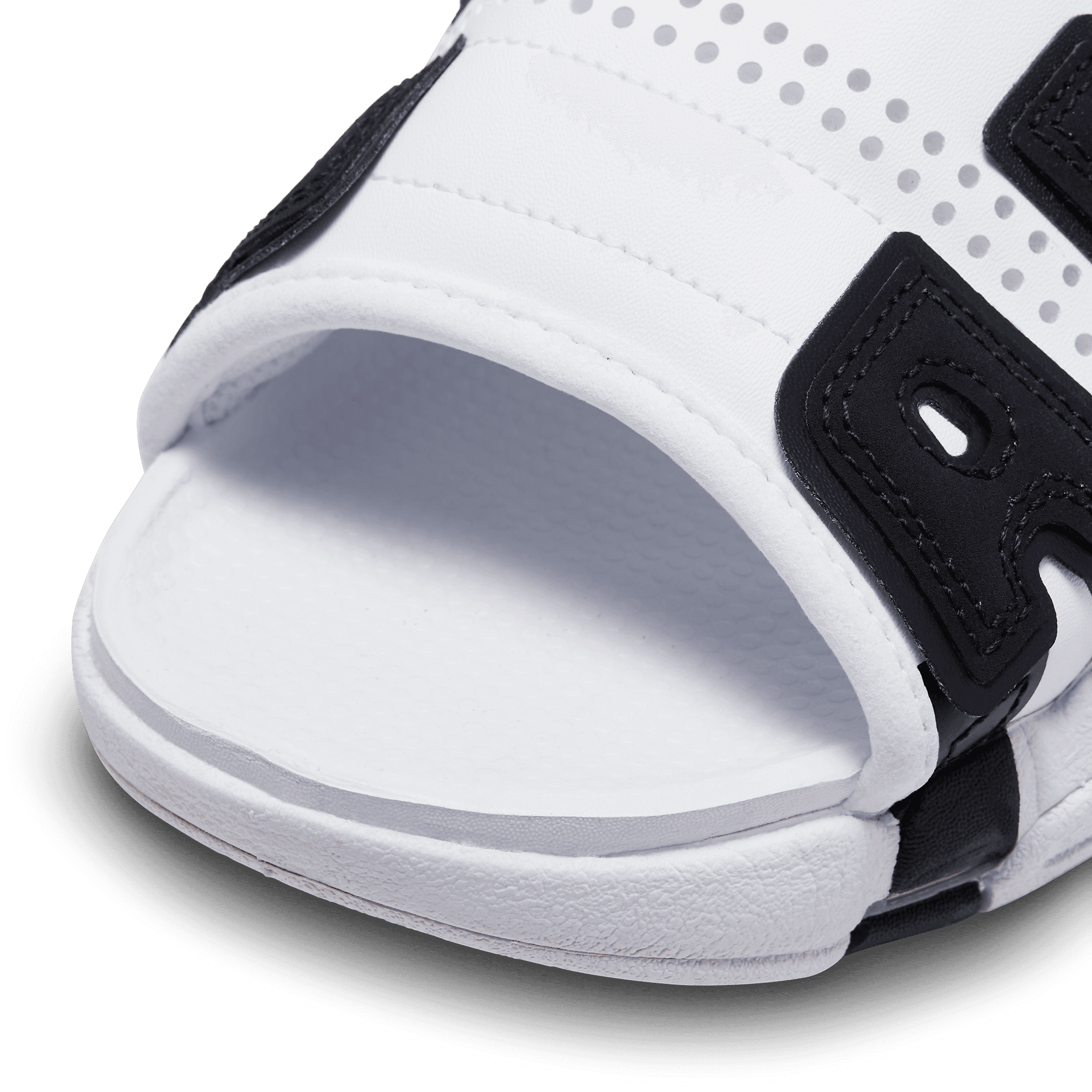 Nike Air More Uptempo Slide White Varsity Red Black - FB7818-100