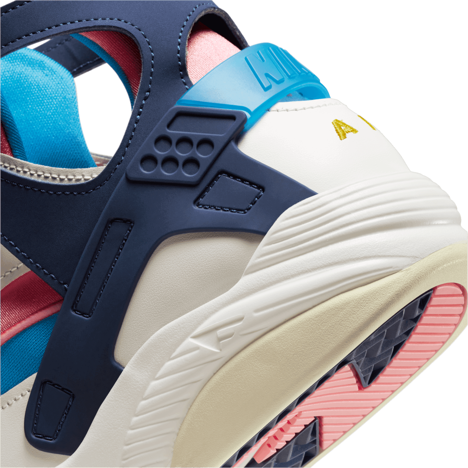 Nike Air Flight Huarache \'Nike Gear Coral Laser Blue\' FD0183-102 US Men Size 9.5 Air Flight Huarache  main image 3