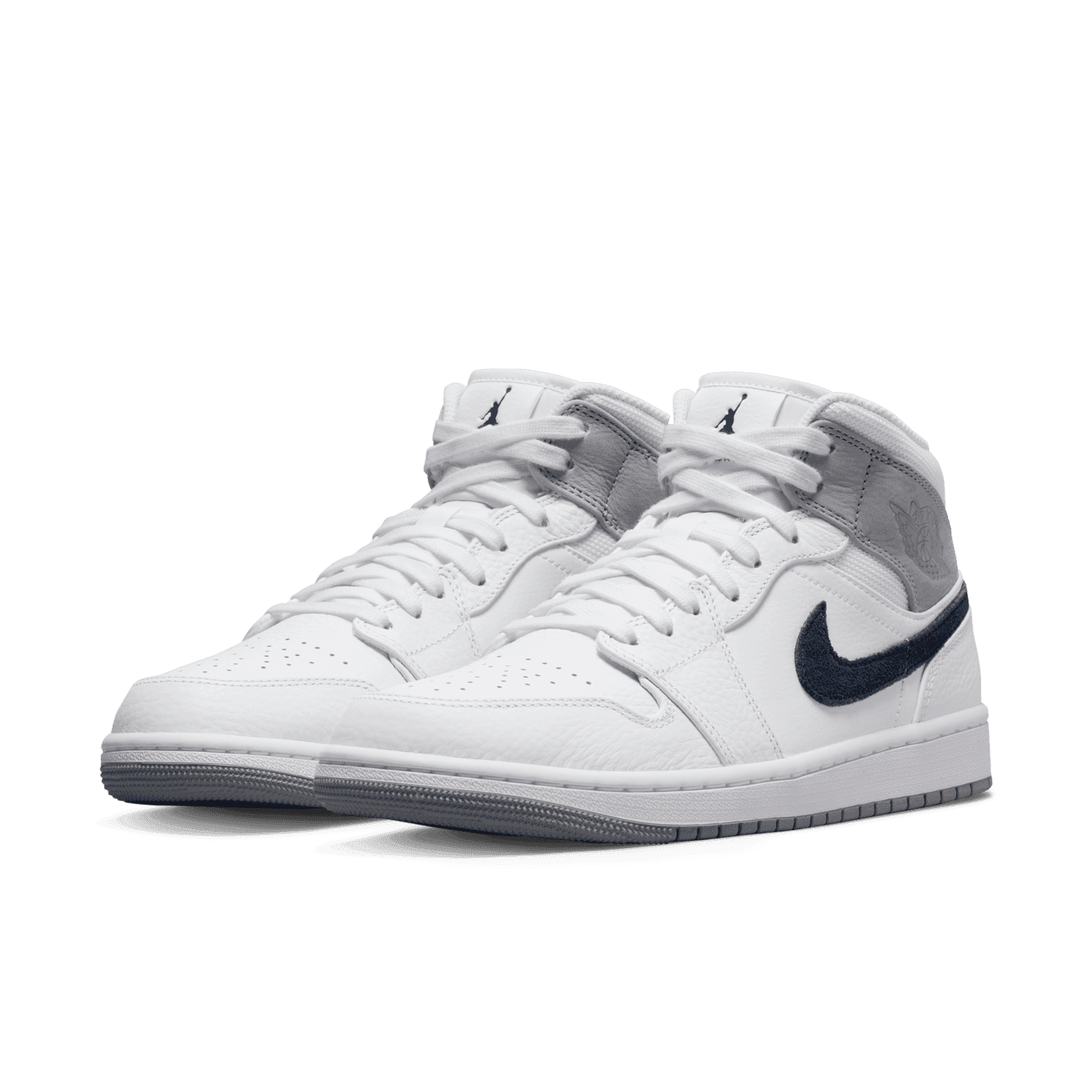 Jordan 1 Mid White Black | eBay