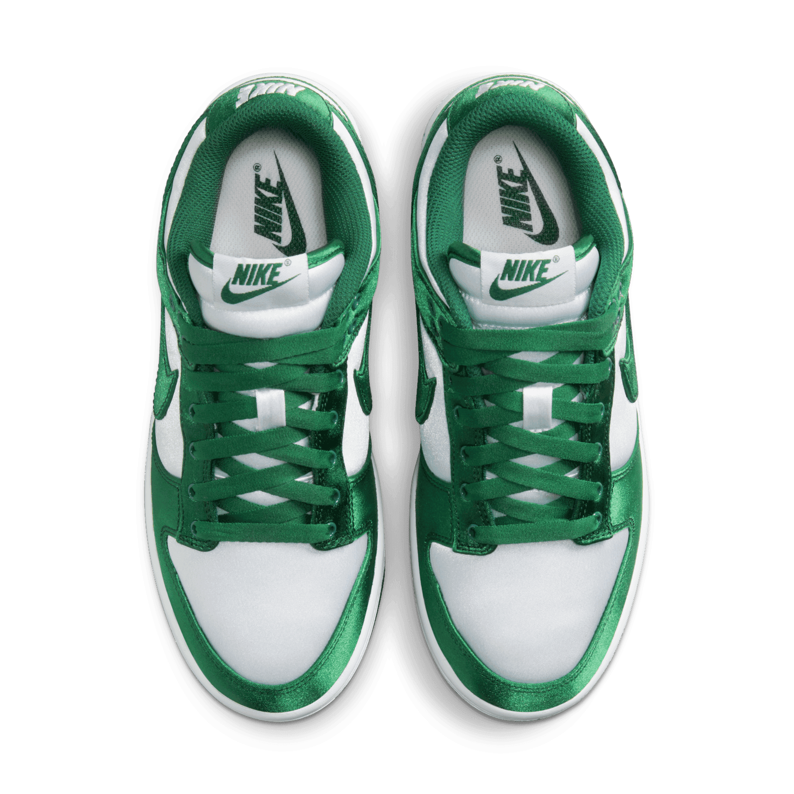 Nike Dunk Low Satin White Team Green (W) - DX5931-100 Raffles and