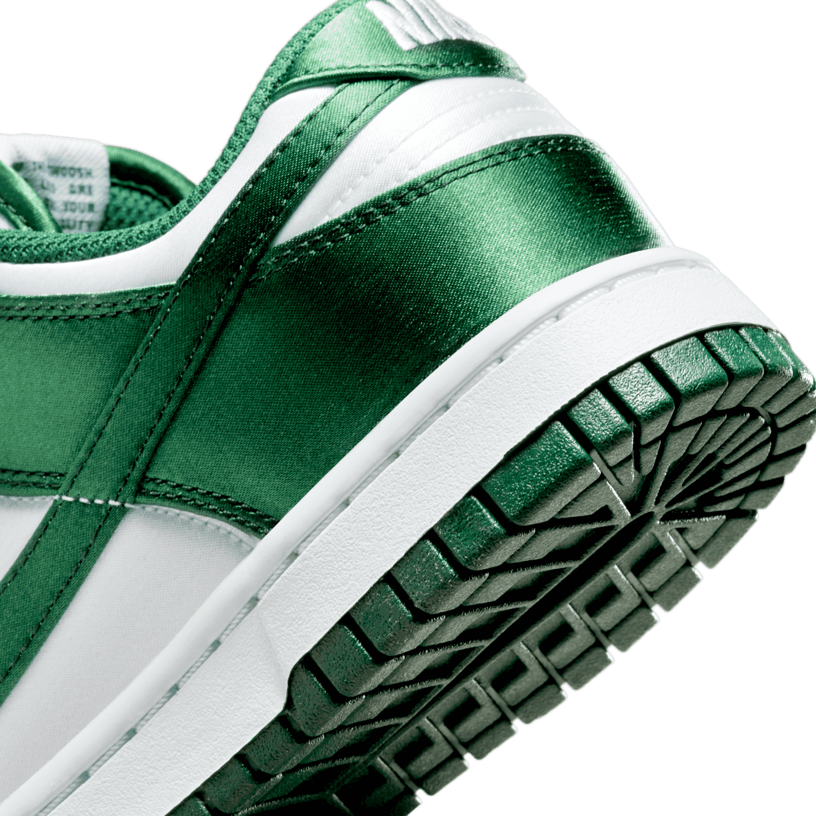 This Satin-Covered Nike Dunk Low Comes In White Team Green
