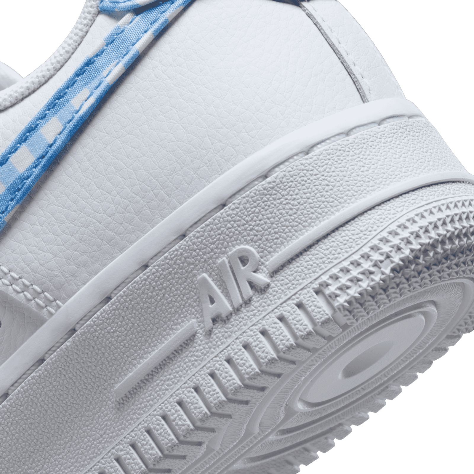 Nike Air Force 1 Gingham White University Blue (W) - DZ2784-100