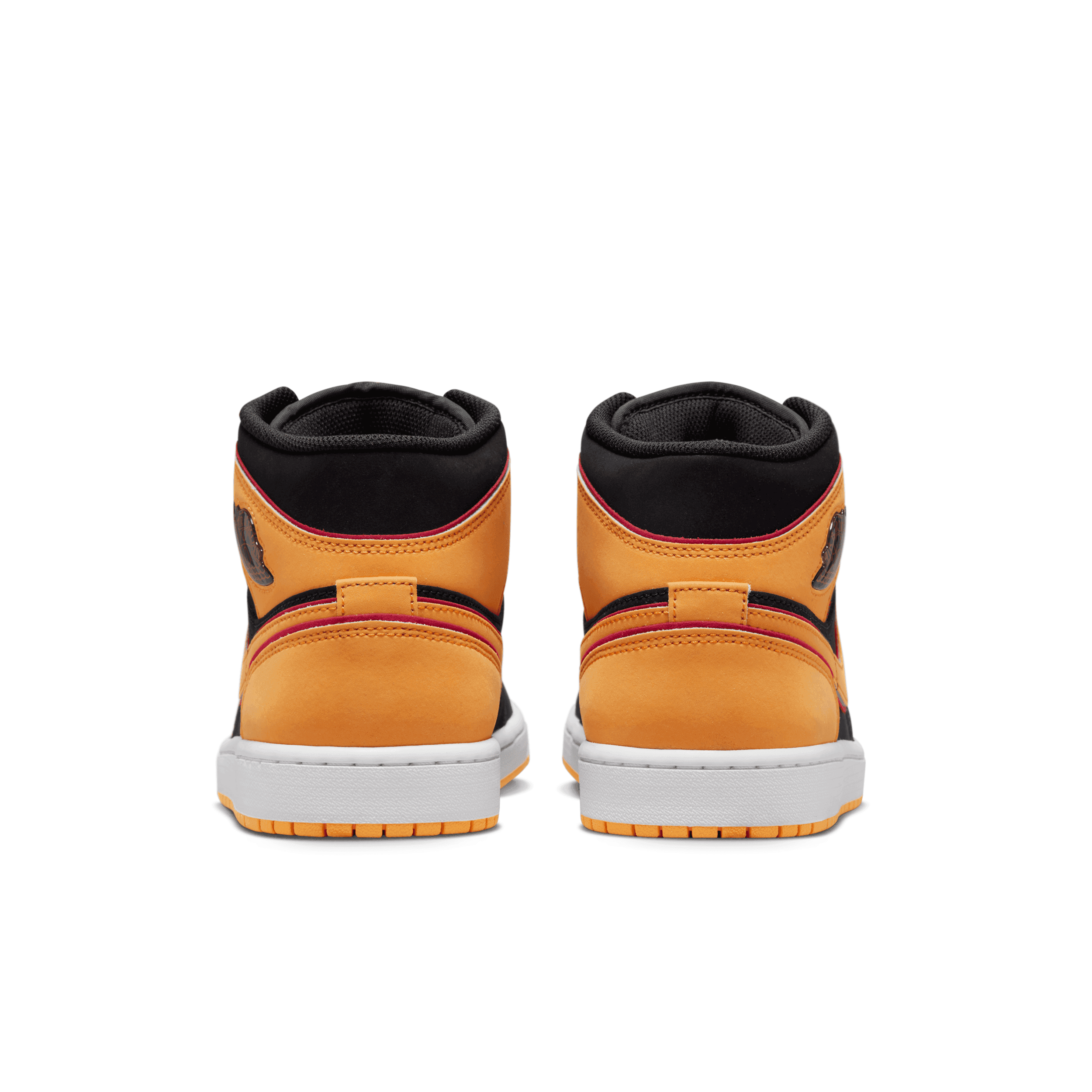 Air Jordan 1 Mid SE Black Vivid Orange Cardinal Red - FJ4923-008