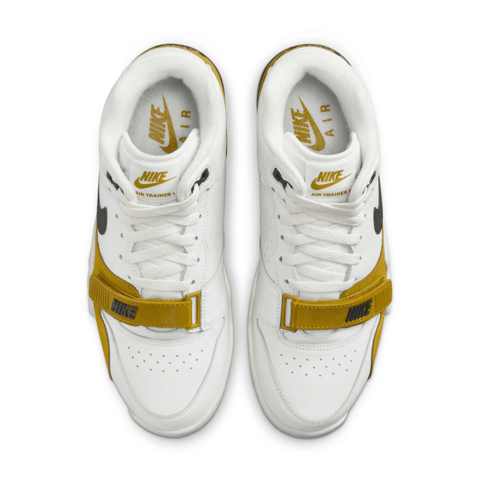 Nike AIR TRAINER 1 BRONZINE FQ8225 100 Nike Air Trainer 1 Mid “Wht/Blk/Bronzine” Casual Shoes M8/W9  main image 3