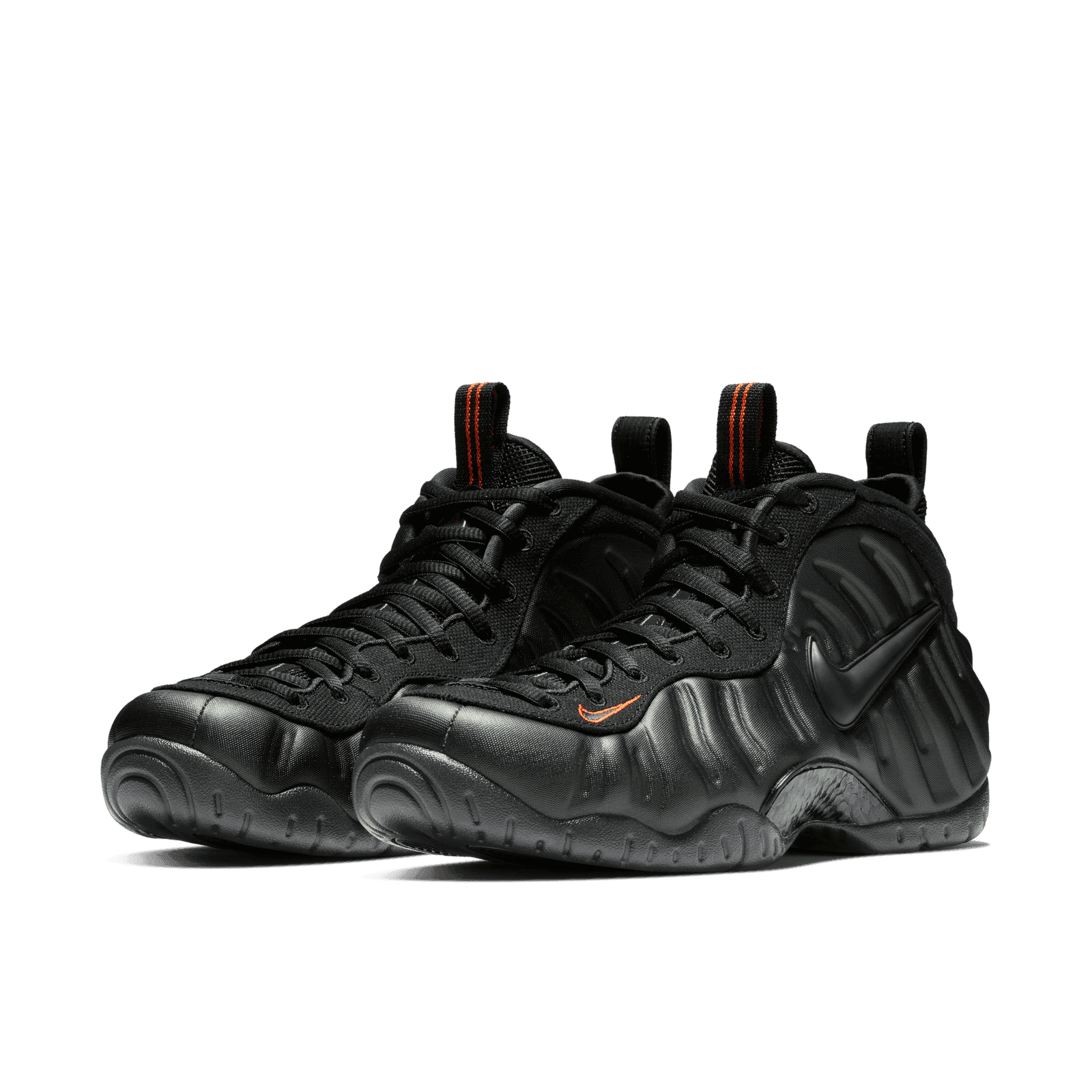foamposite pro sequoia black team orange