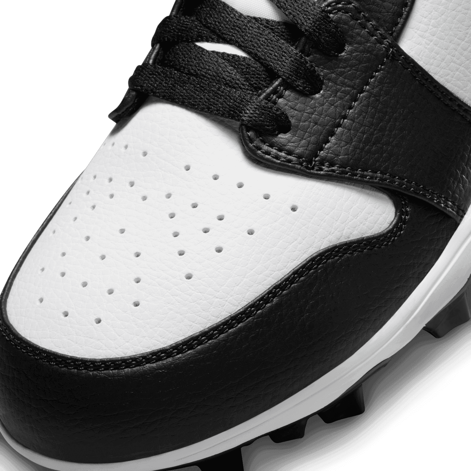 Nike Air Jordan 1 Mid TD White Black Panda Football Cleat Men Size 16 FJ6805-100 Nike Air Jordan 1 Mid TD White Black Panda Football Cleats  main image 2