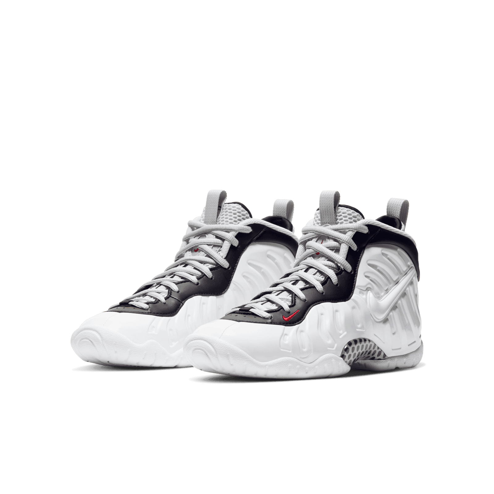 Nike Air Foamposite Pro White Black University Red (GS) - 644792-103