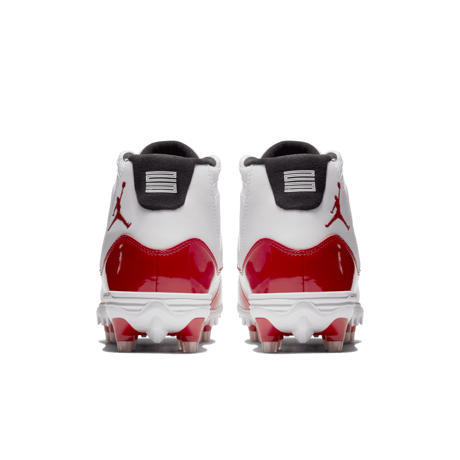 Jordan 11 football cleats red cheap