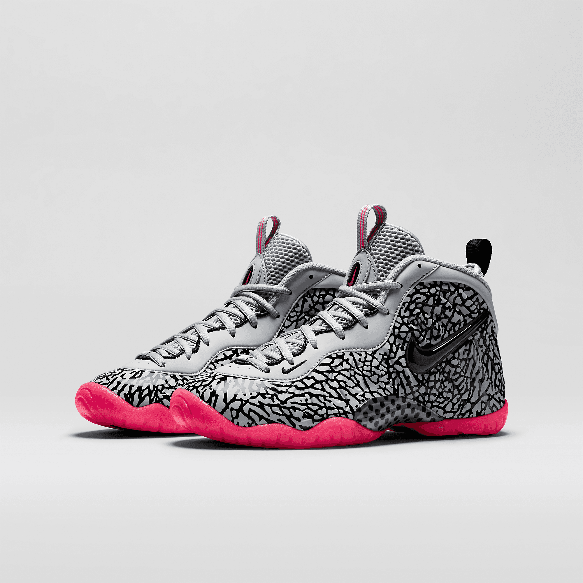 Nike Foamposite Pro GS online Pink Elephant Grey Black Shoes