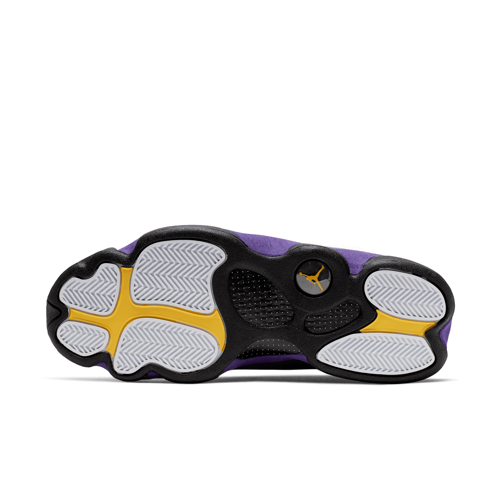 Jordan retro 13 purple white yellow black Nike Air Jordan Retro XIII 13 Lakers White Black Court  main image 2