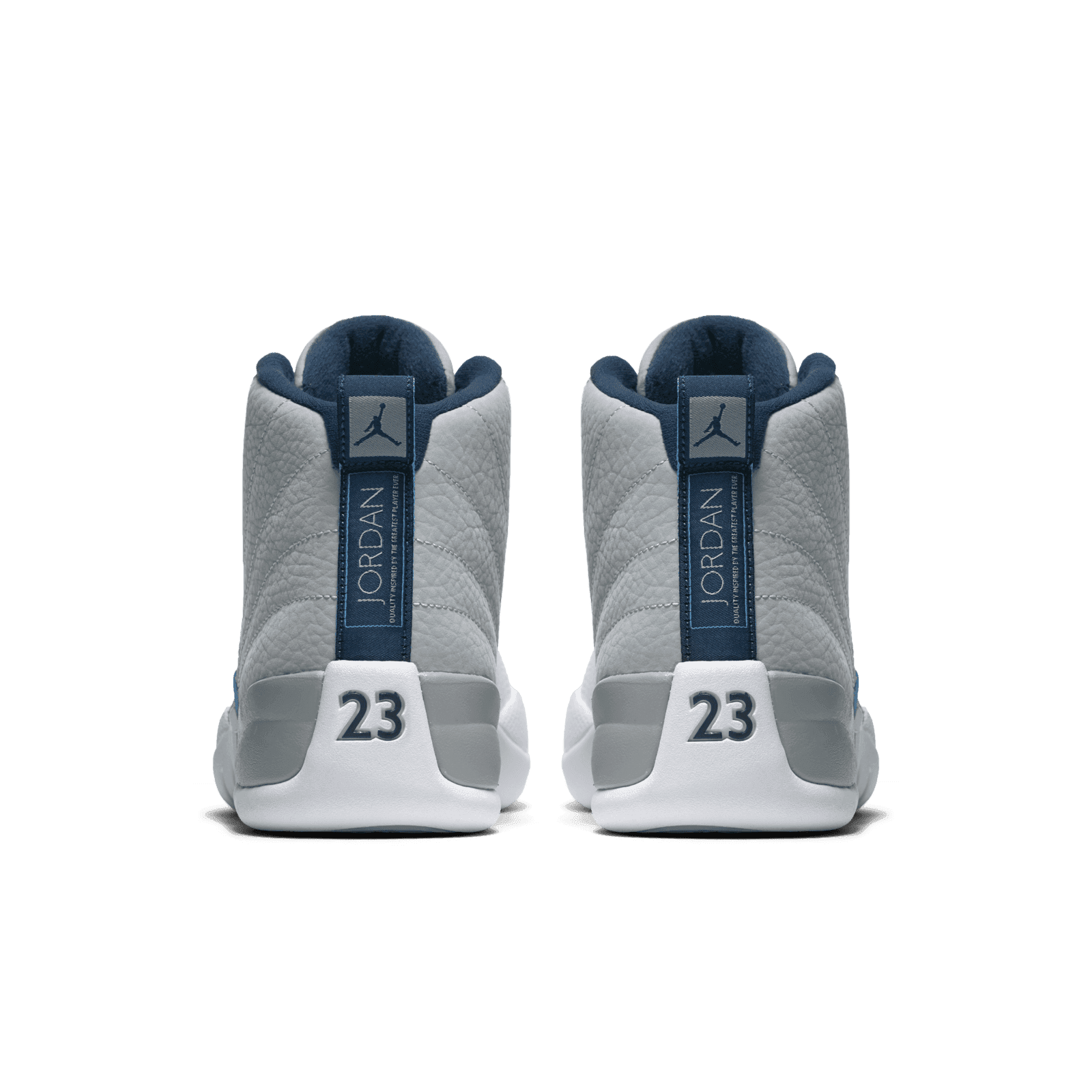 Nike Air Jordan 12 Gray University Blue Athletic Shoes 130690-007 Men\'s Size 9 Air Jordan 12 Retro Grey University Blue - 130690-007 main image 2