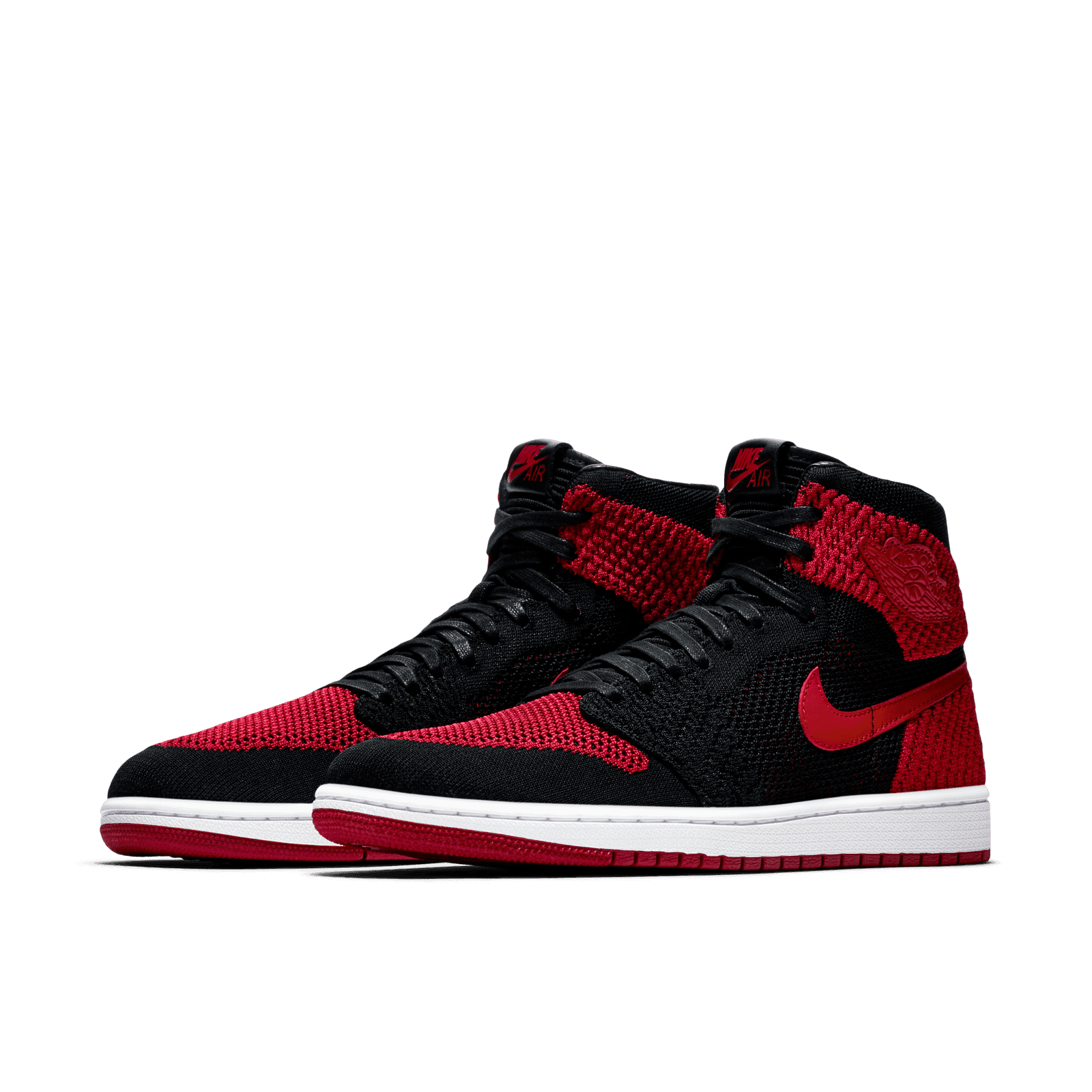 Air Jordan 1 Retro High Flyknit Bred - 919704-001 Raffles & Where