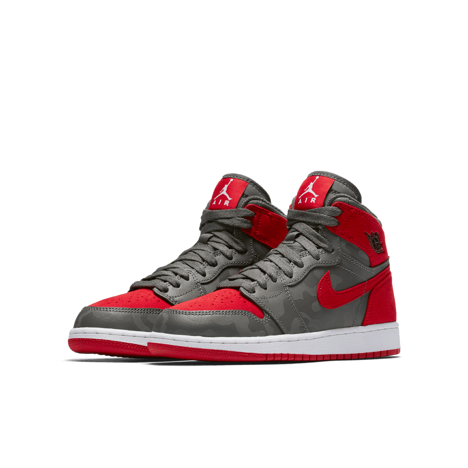 Air Jordan 1 Retro High Camo 3M Bred (GS) - 822858-032