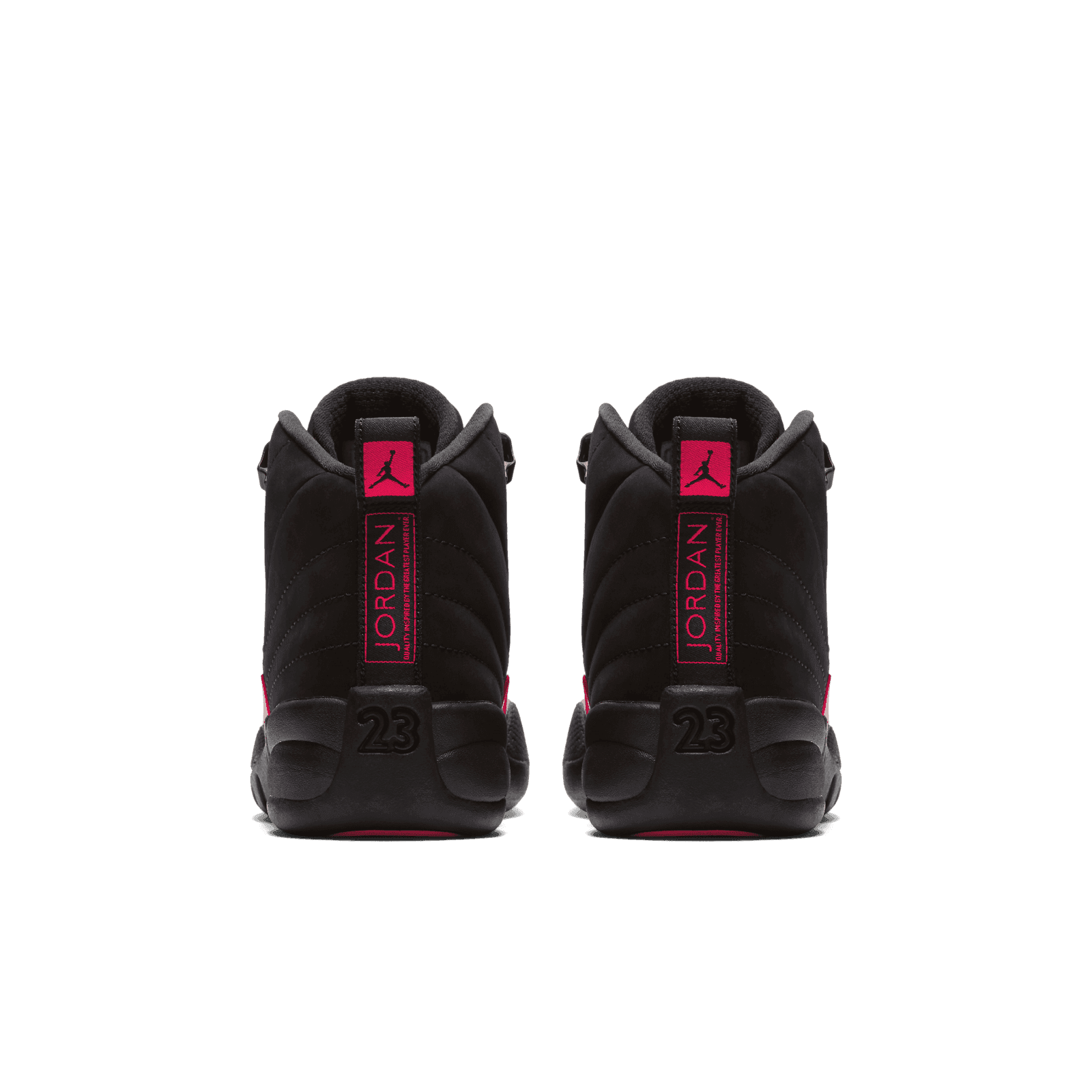 jordan 12 black rush pink