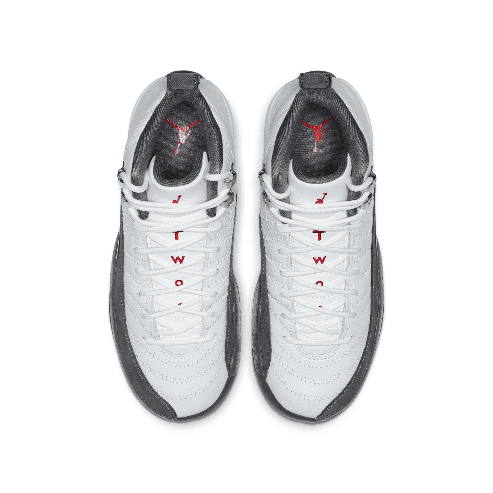 Air Jordan 12 Retro White Dark Grey (GS) - 153265-160