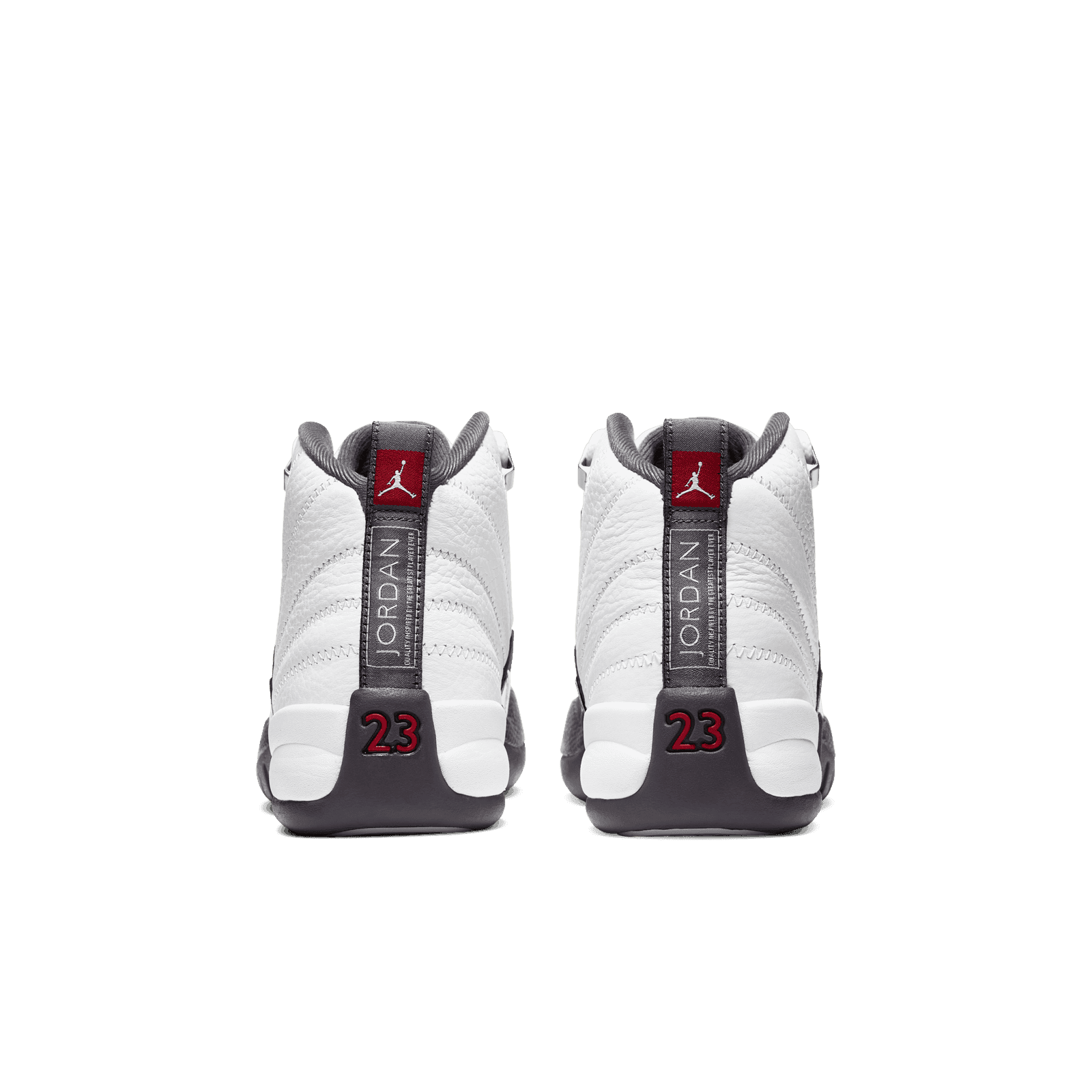 Air Jordan 12 Retro White Dark Grey (GS) - 153265-160