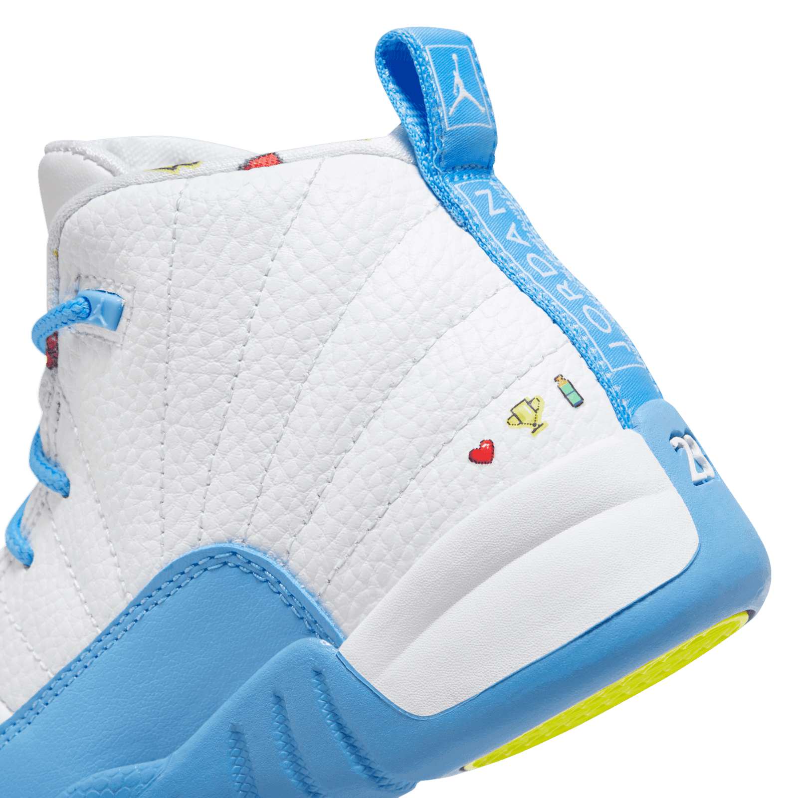 Jordan 12 Retro (PS) Emoji University Carolina Blue Sneakers DQ4366-114 2Y store