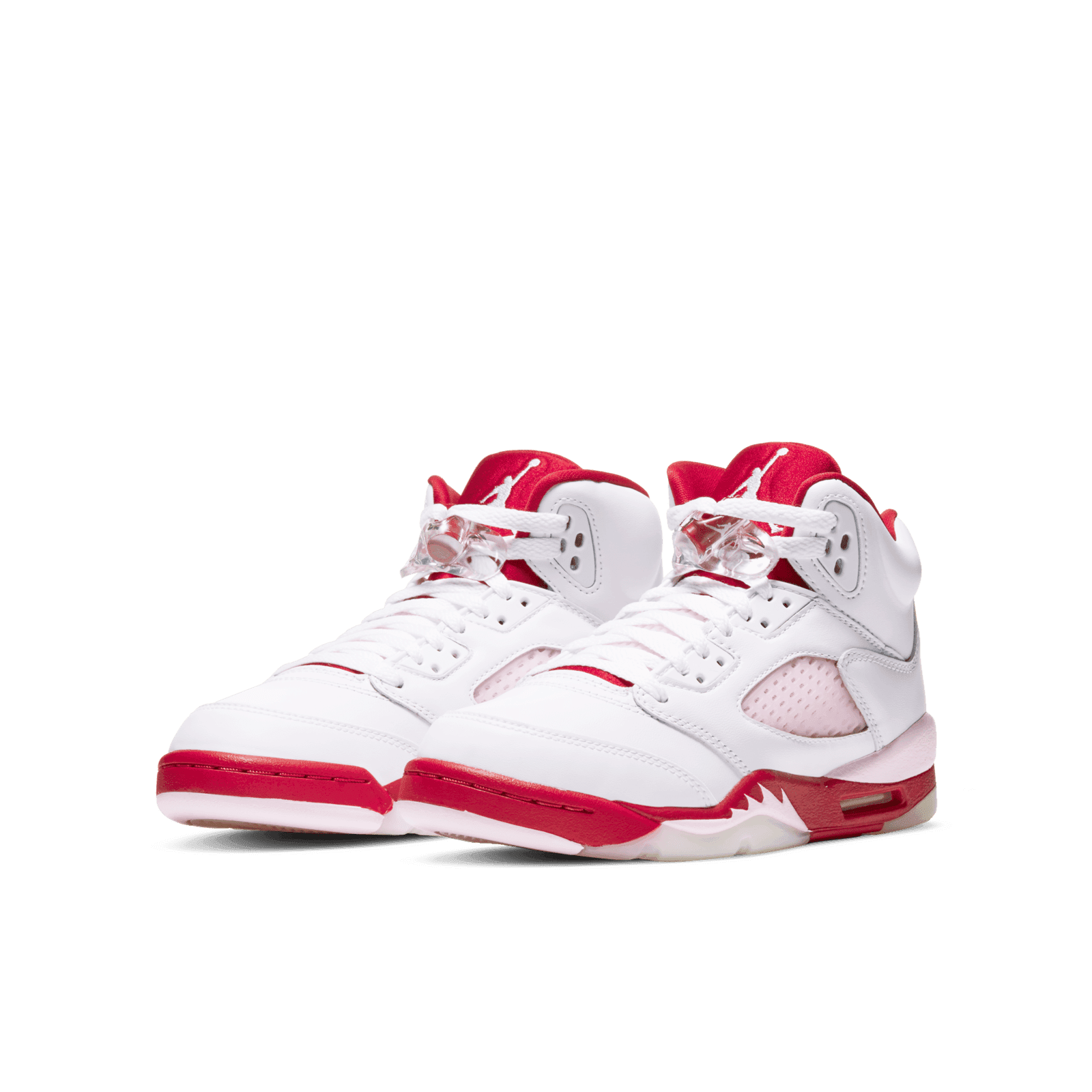 Jordan 5 red white online