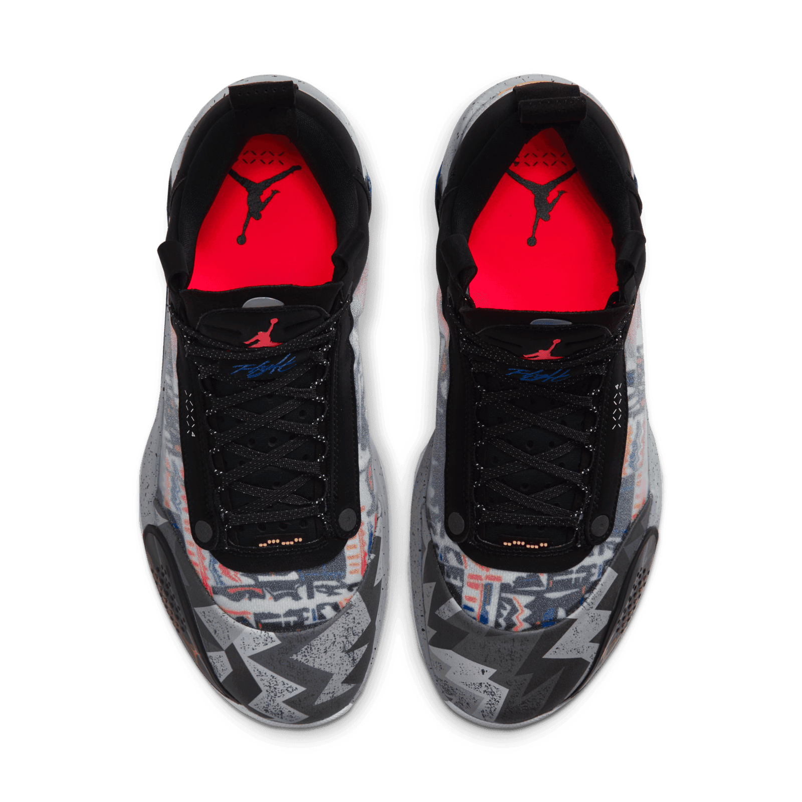 Zion Jordan 34 Low Black Laser Orange Air Jordan XXXIV Low Print