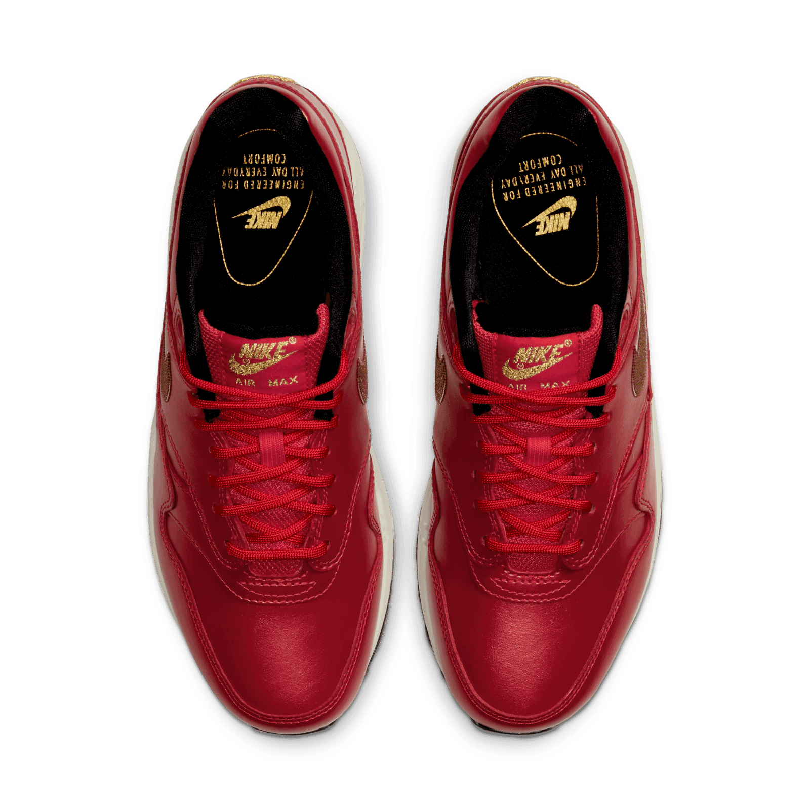 air max 1 red and gold