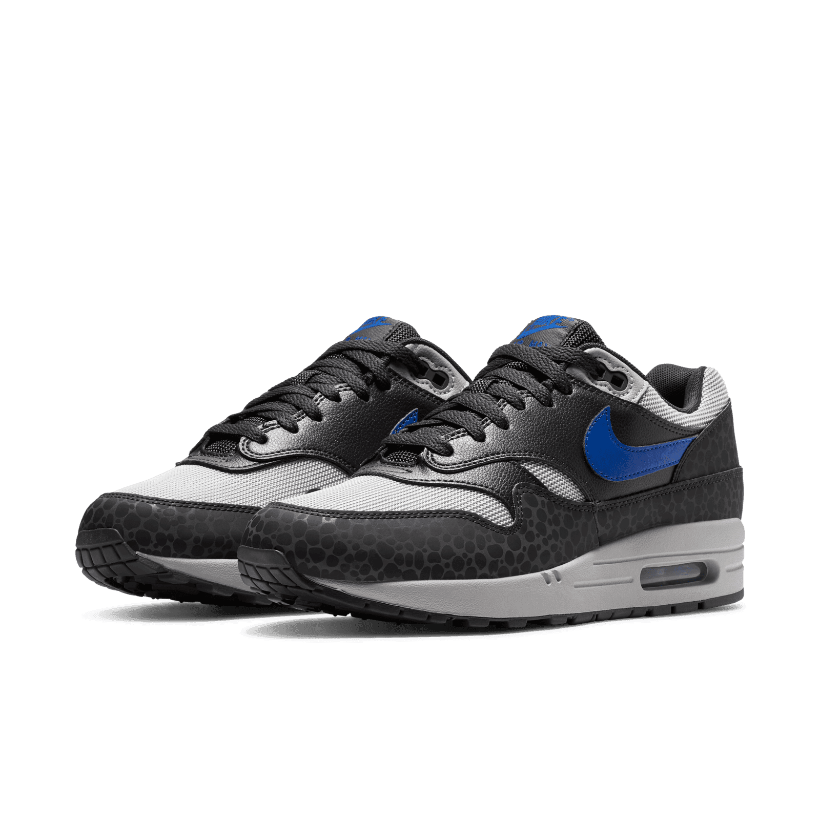 Nike Air Max 1 SE Reflective Off Noir Safari Print Blue‎ Grey BQ6521-001 Size 13 Nike Air Max 1 Safari Reflective Black - BQ6521-001 main image 3