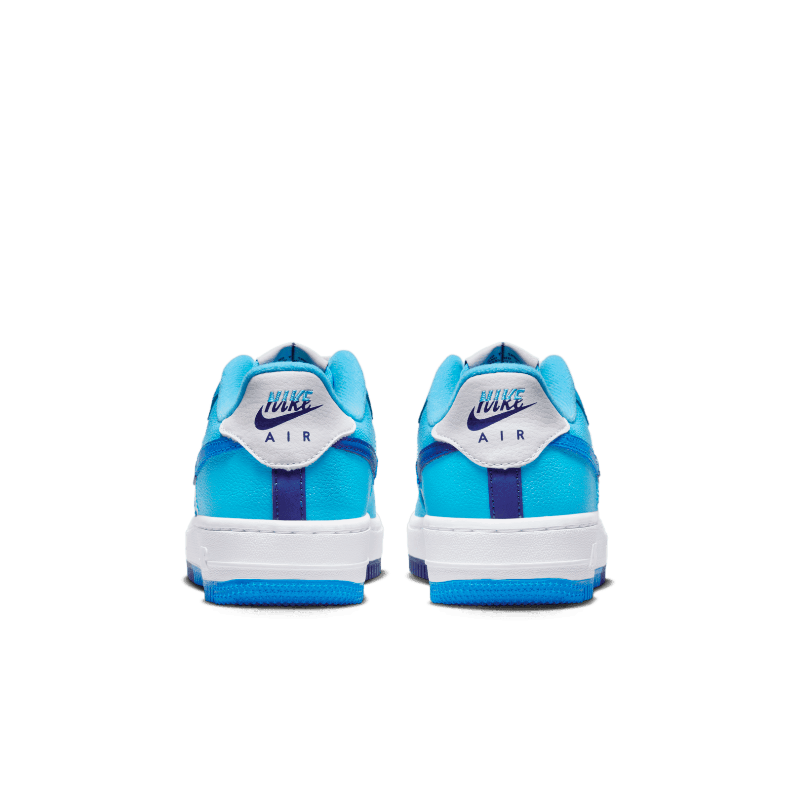 Nike Air Force 1 Low Split Light Photo Blue Deep Royal Blue (GS 