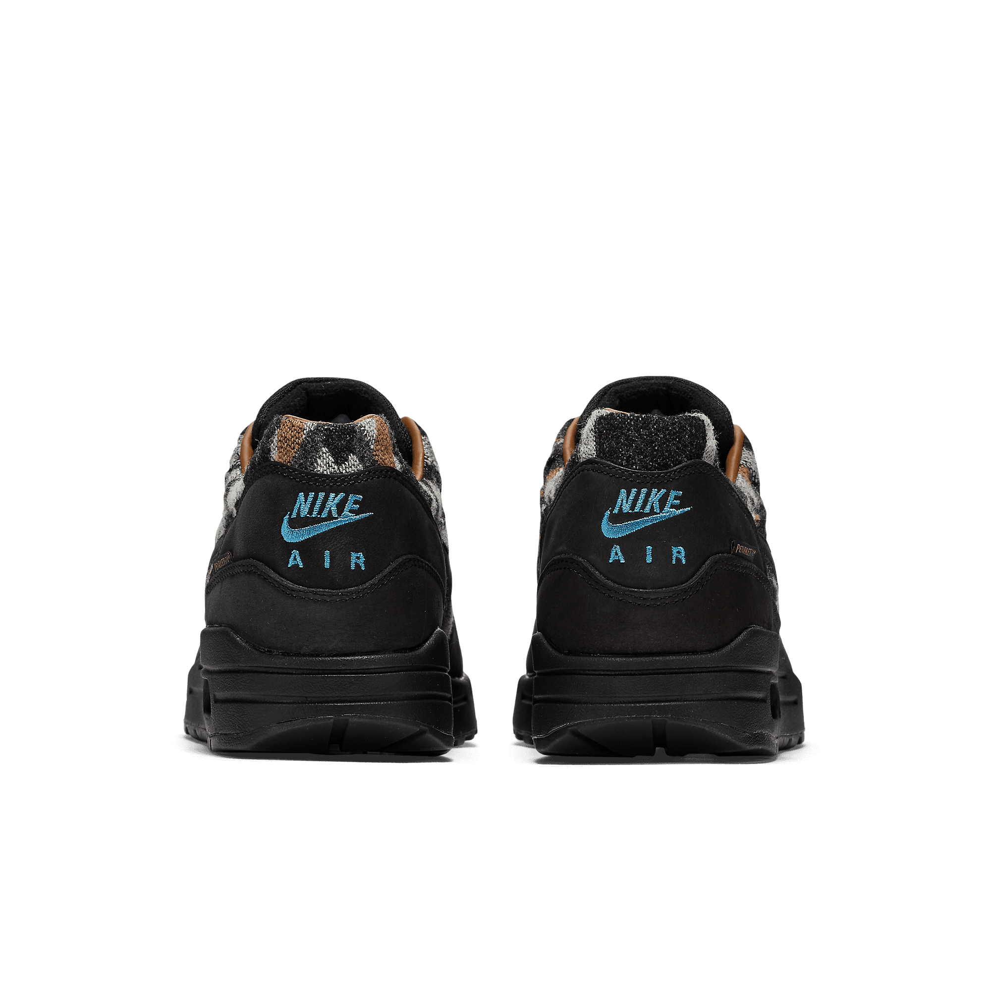Nike Air Max 1 Pendleton Shoes Mens Size 10.5 Black Wool Pattern 825861-004 Nike x Pendleton Air Max 1 Quickstrike black/ale brown (2016) main image 2