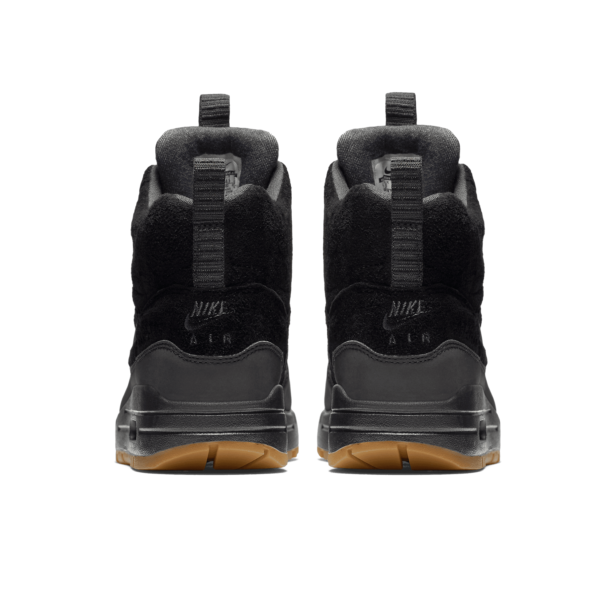 Nike Air Max 1 Mid Sneakerboot Black/Black-Gum Medium Brown (W) -  685267-003 Release Info